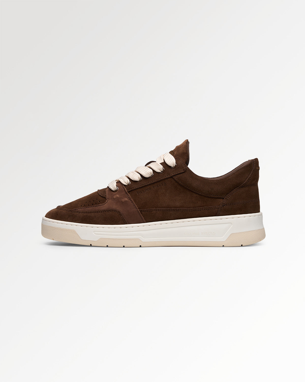 Filling Pieces Low Vise Suede Chocolate sneakers marron homme