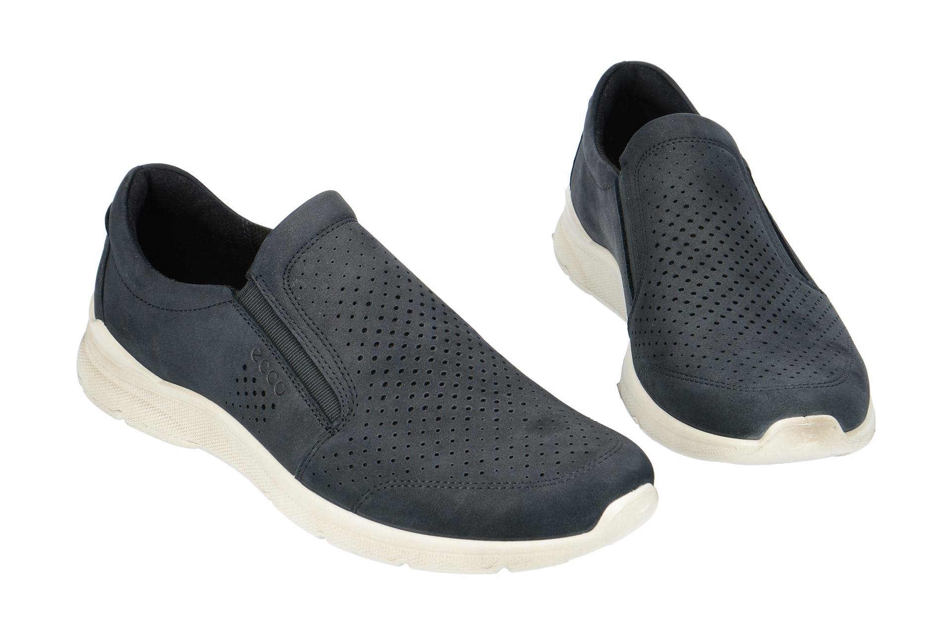 ECCO Irving basket homme navy cuir