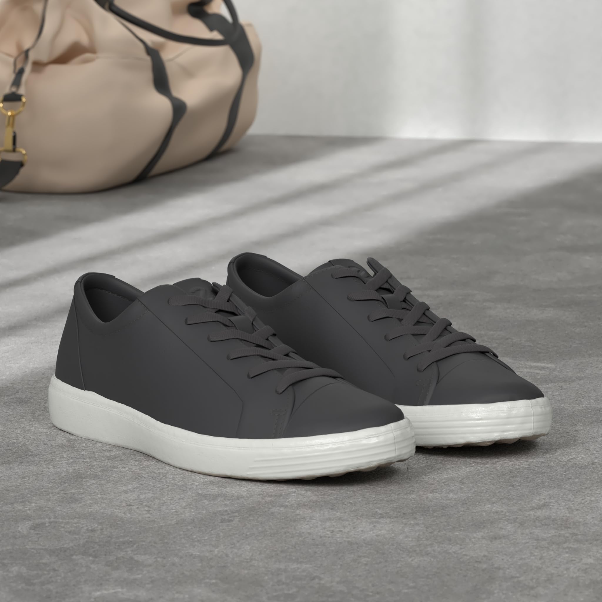 ECCO Soft 7 basket cuir homme noir 44