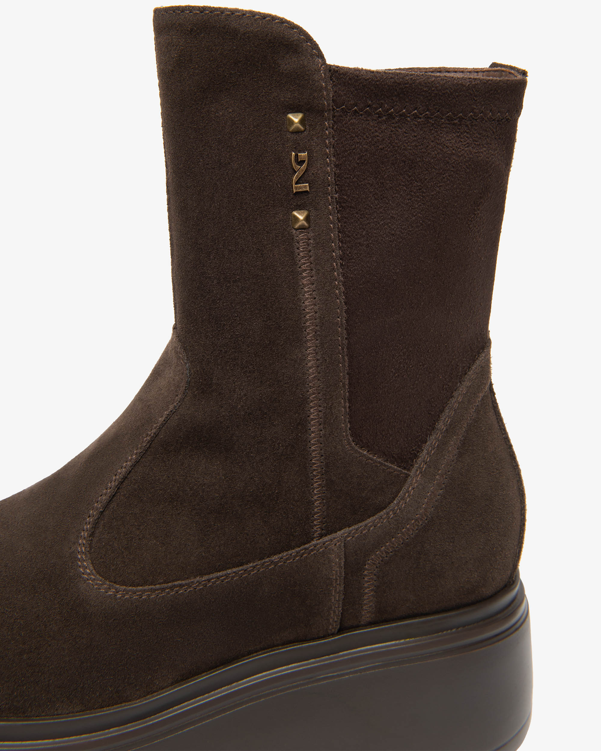 NeroGiardini Bottines Cuir Velours Bottines Femme Zip 55 mm