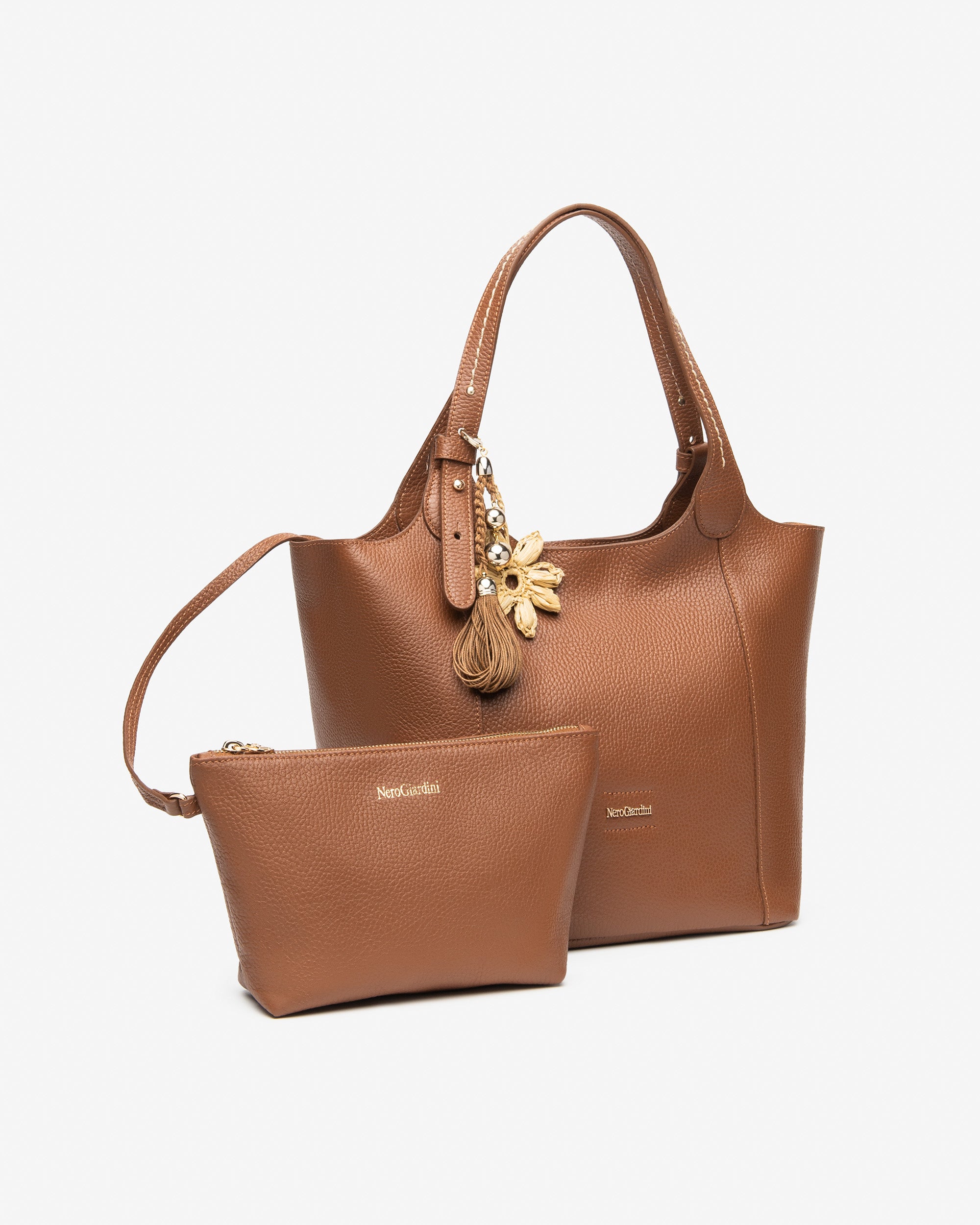 NeroGiardini Sacs Cabas Femme Cuir Épaule Taille Unique