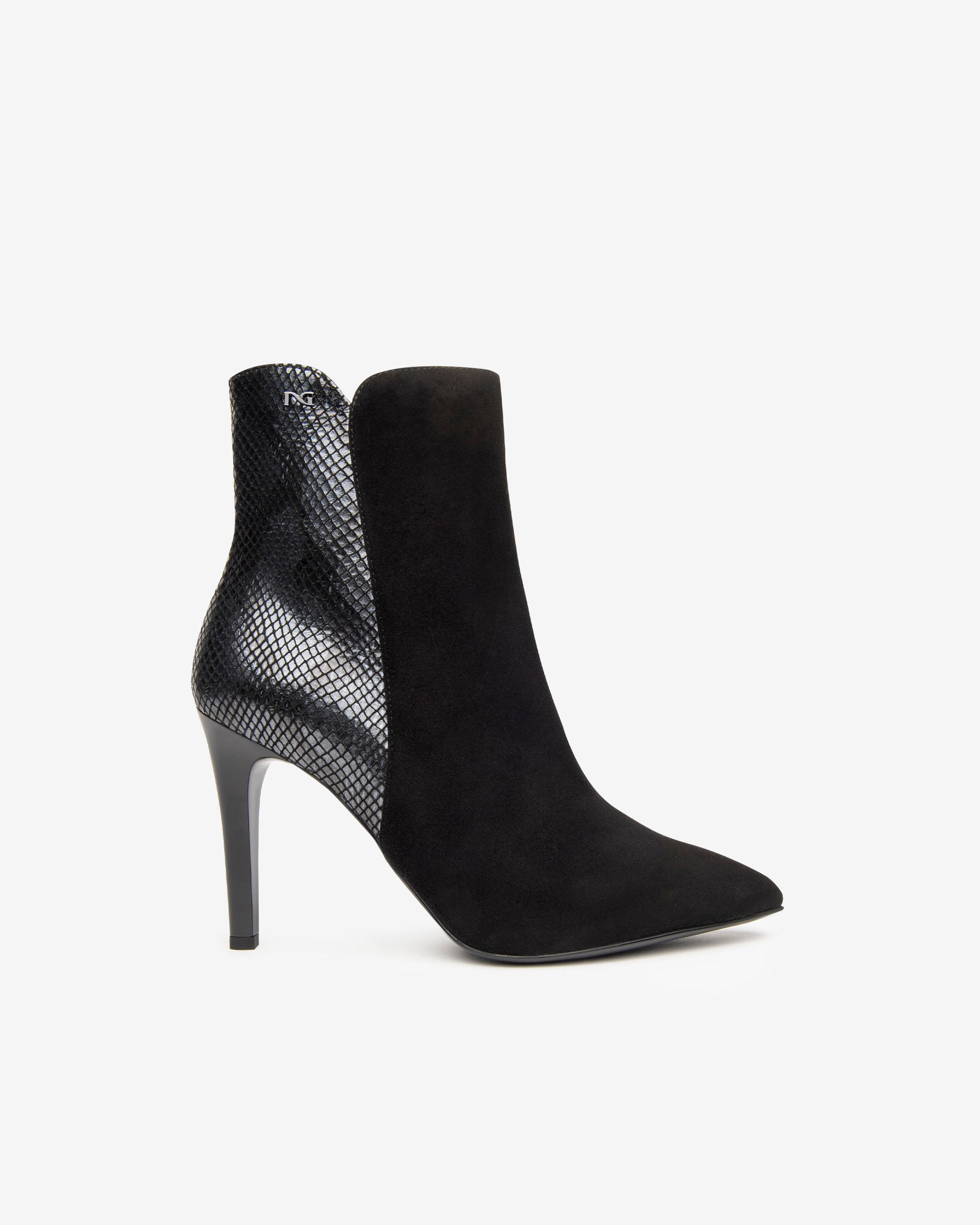 NeroGiardini Bottines cuir velours femme talon 9,5 cm