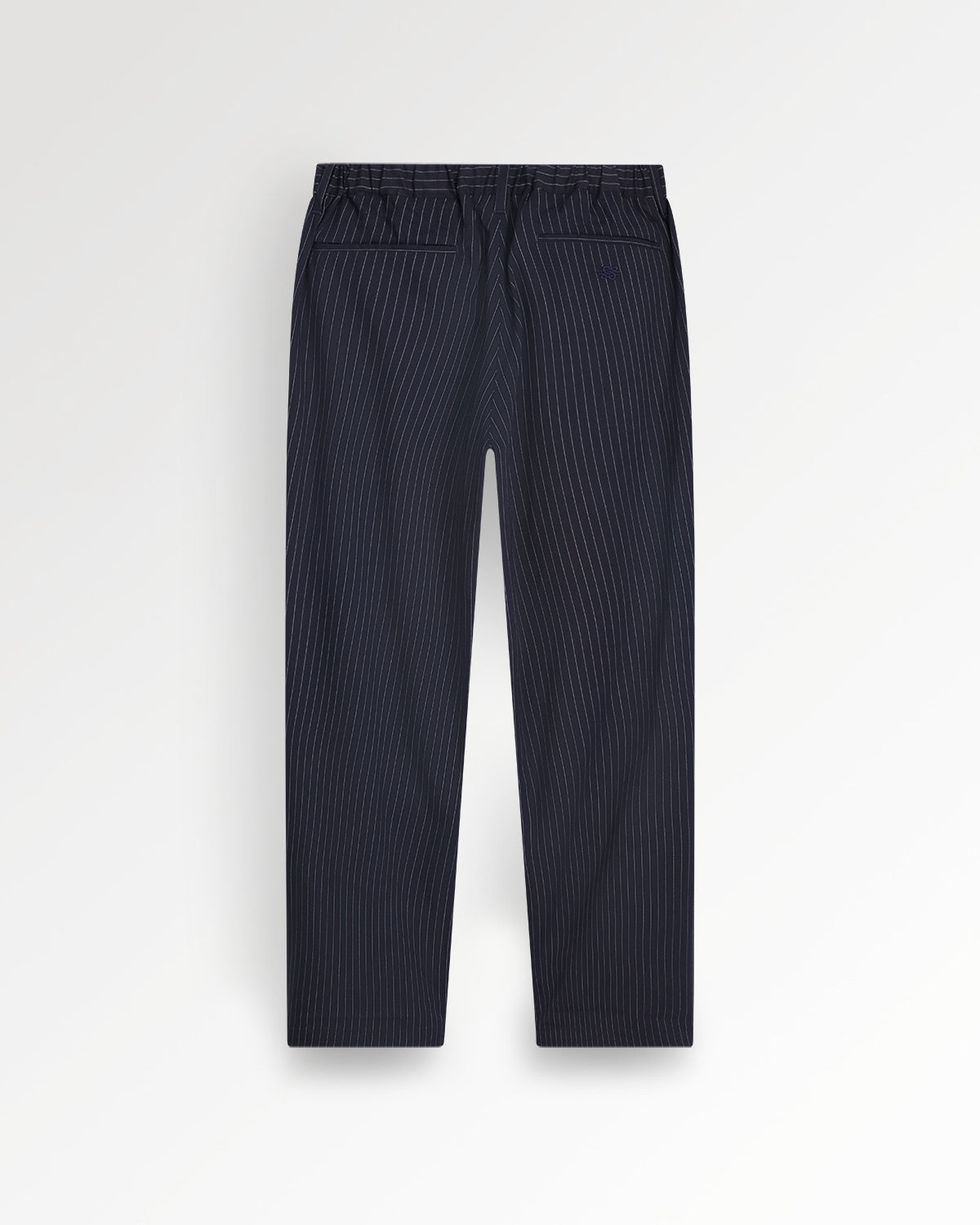Filling Pieces Drapy Pants Pinstripe Blue pantalon bleu marine