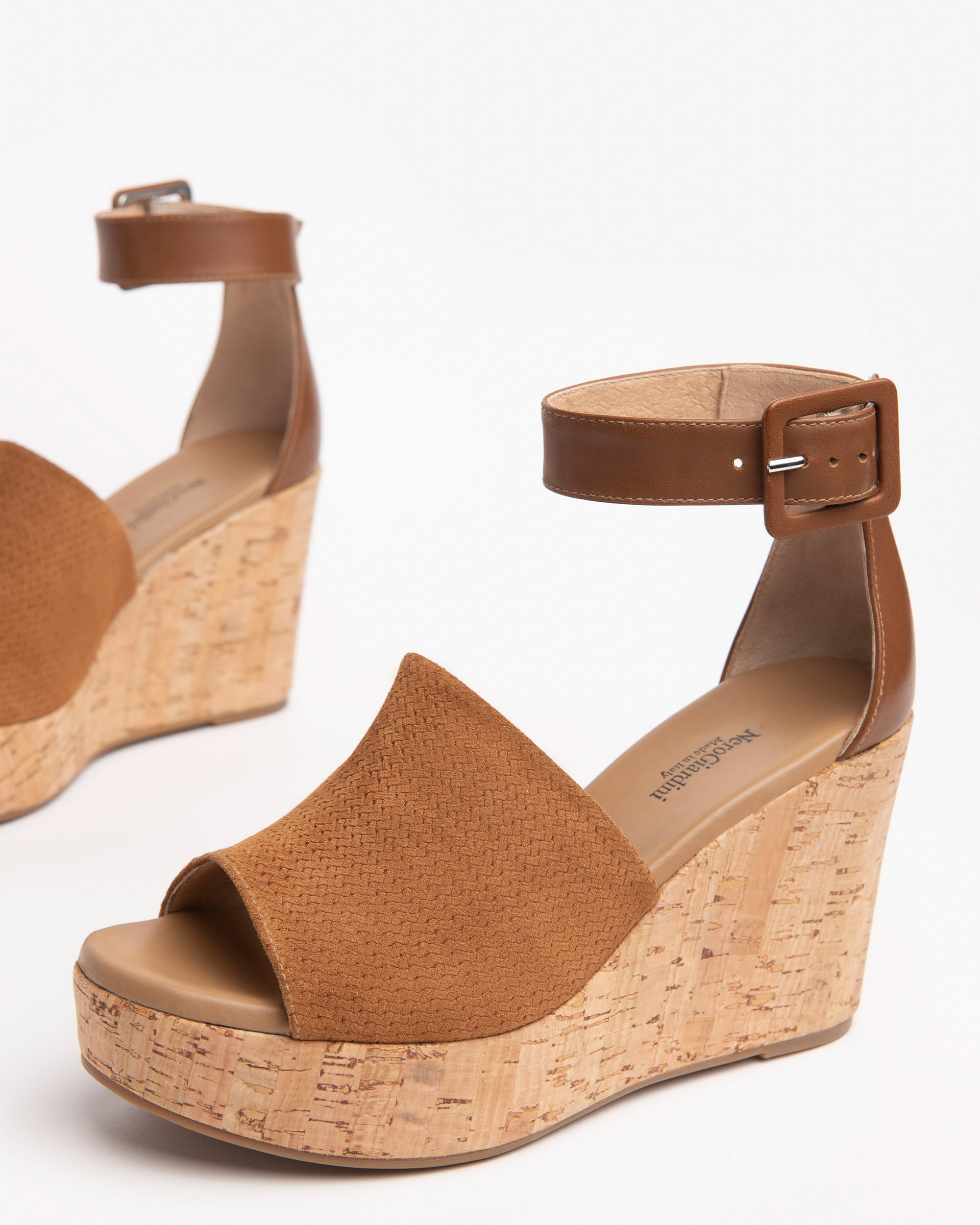 NeroGiardini Sandales Femme Cuir Velours Été Confort