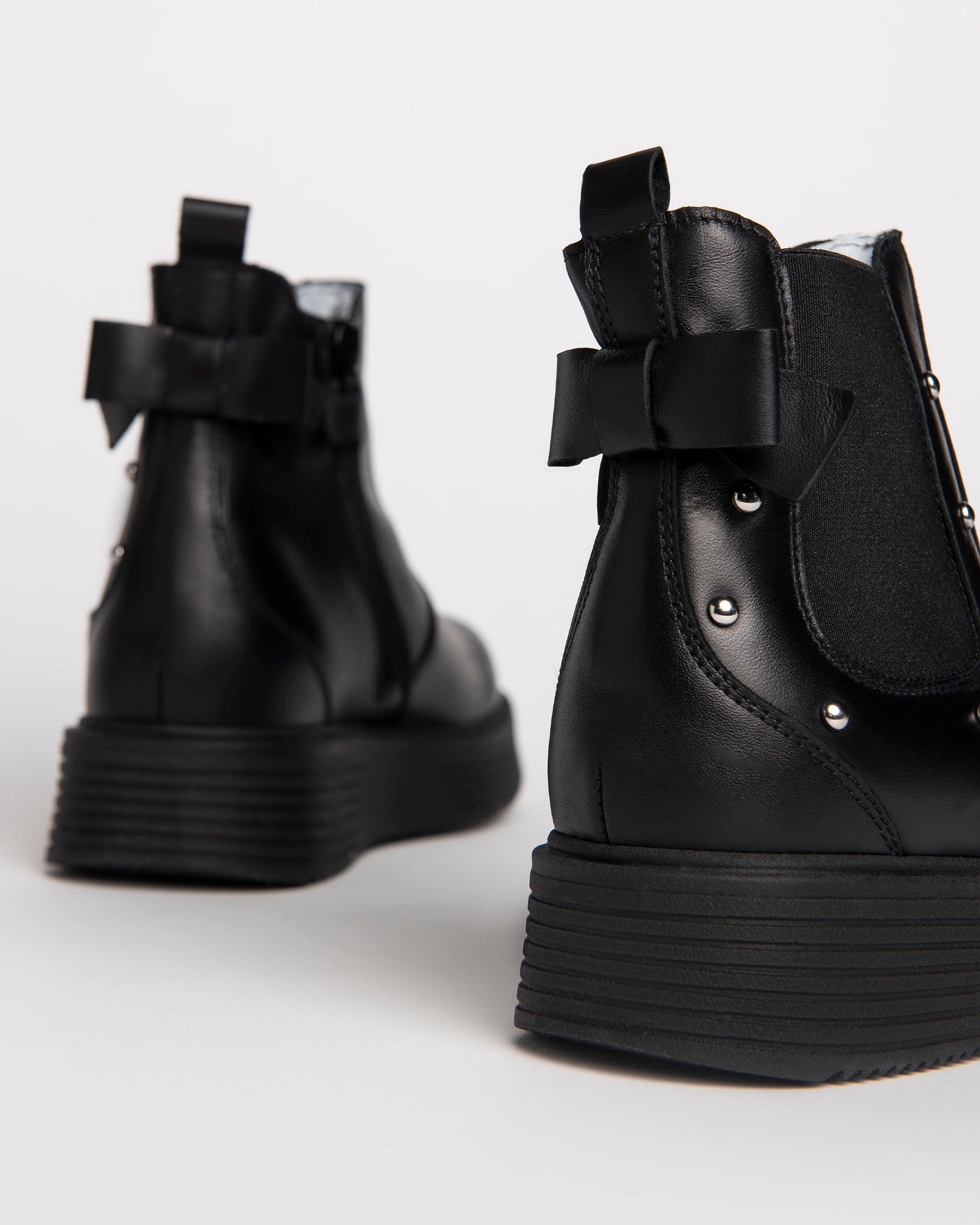 Nerogiardini Bottines Teens Fille Cuir Semelle Légère