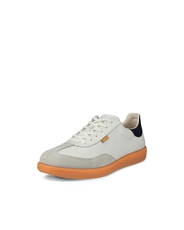 ECCO Soft 7 basket femme blanc cuir daim