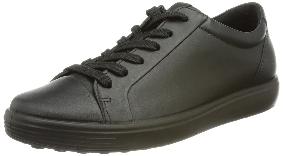 ECCO Soft 7 basket femme cuir noir 35 lacets