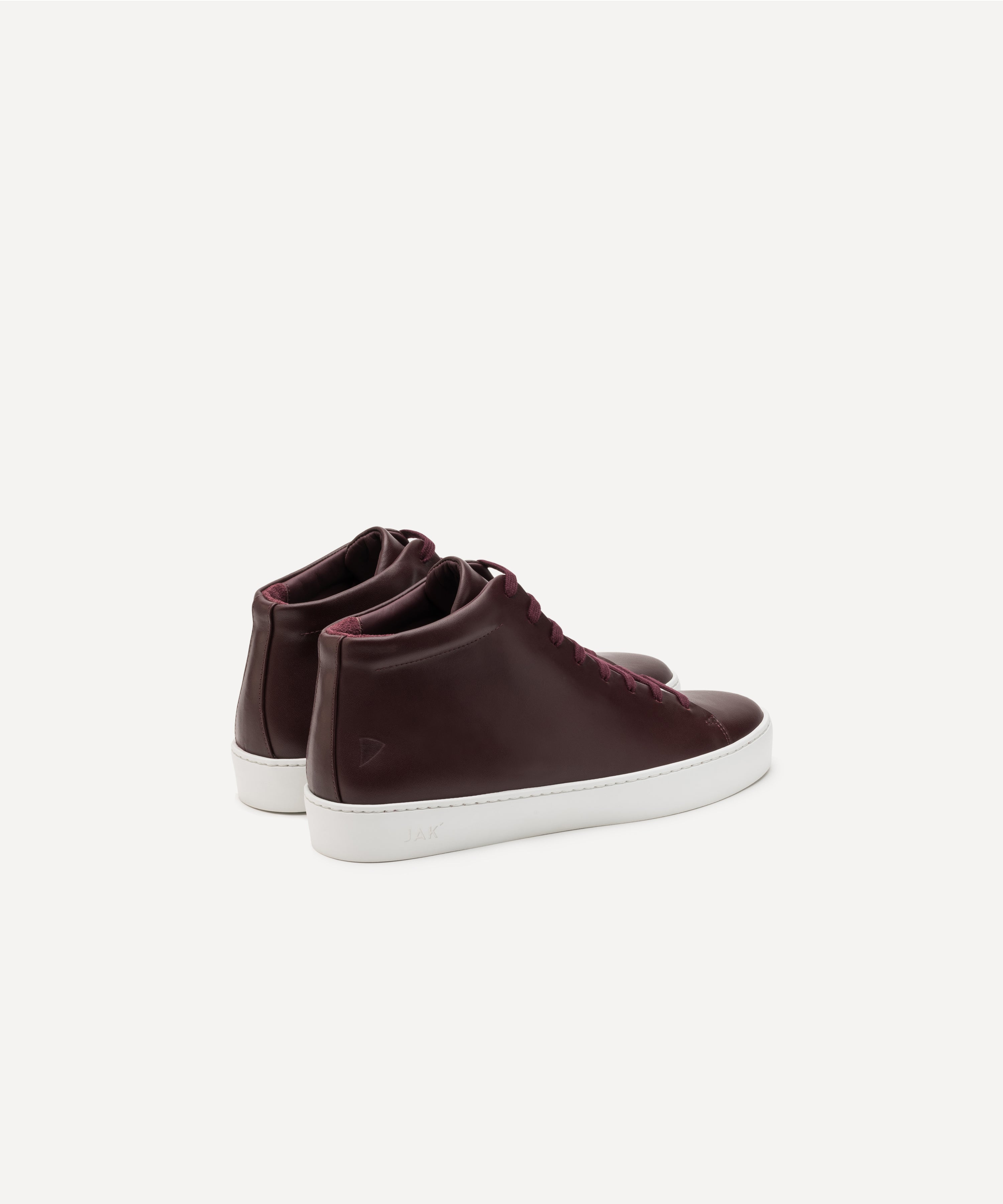 JAK Royal Hi Sneakers Montantes Cuir Bordeaux Vino