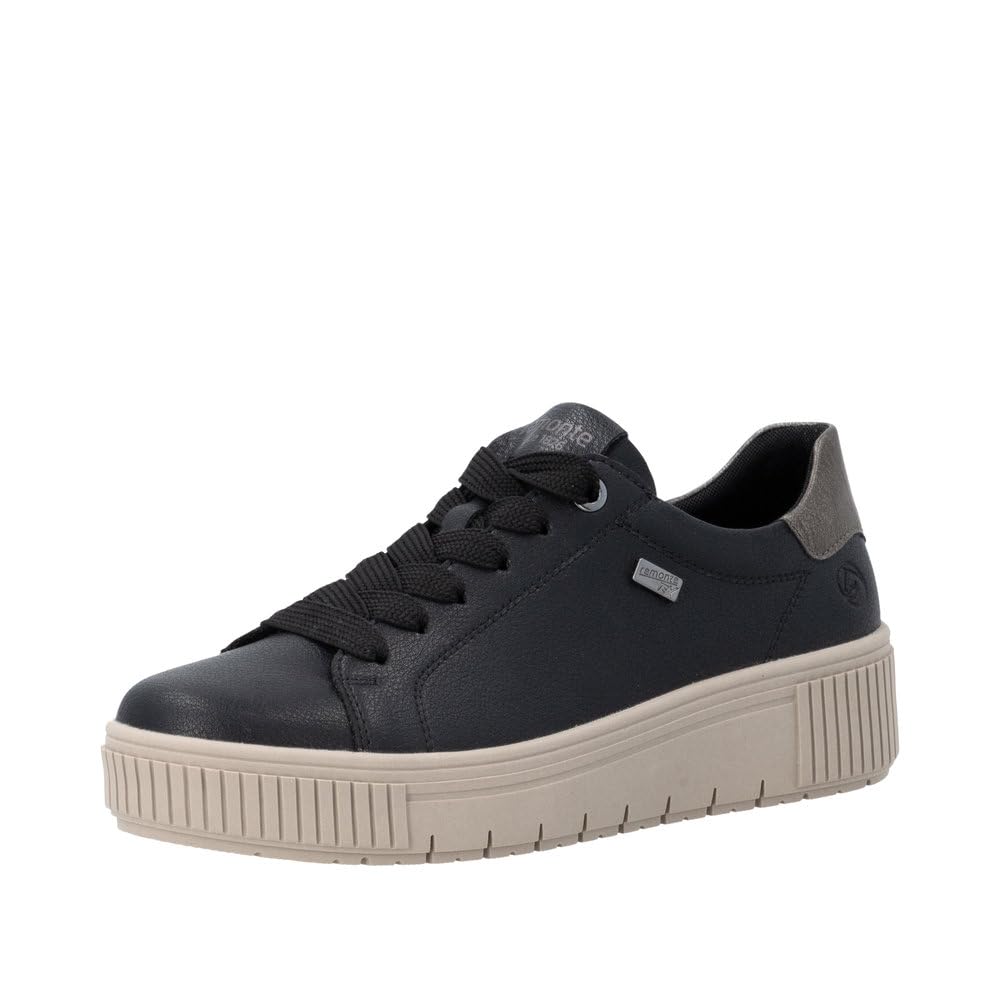 Remonte D3B00 Baskets Basses Femme Noir 39 EU Cuir