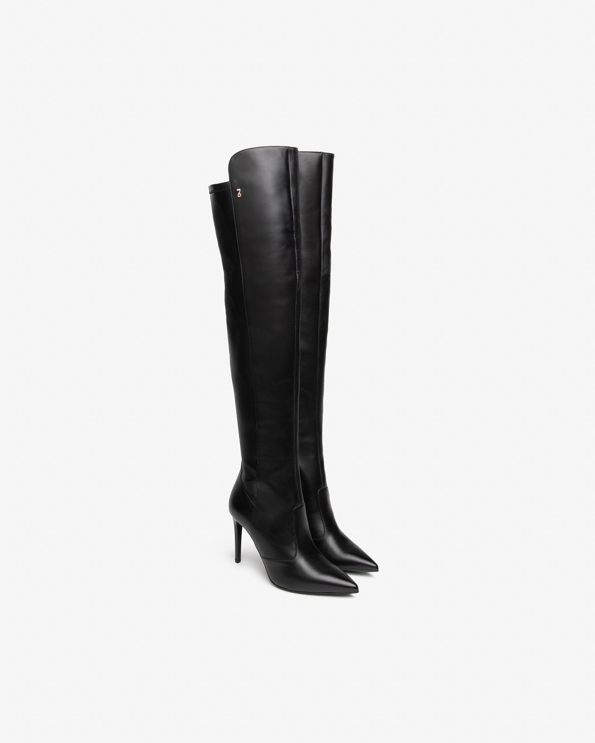 NeroGiardini Bottes Femme Cuir Talon 95 mm Zip