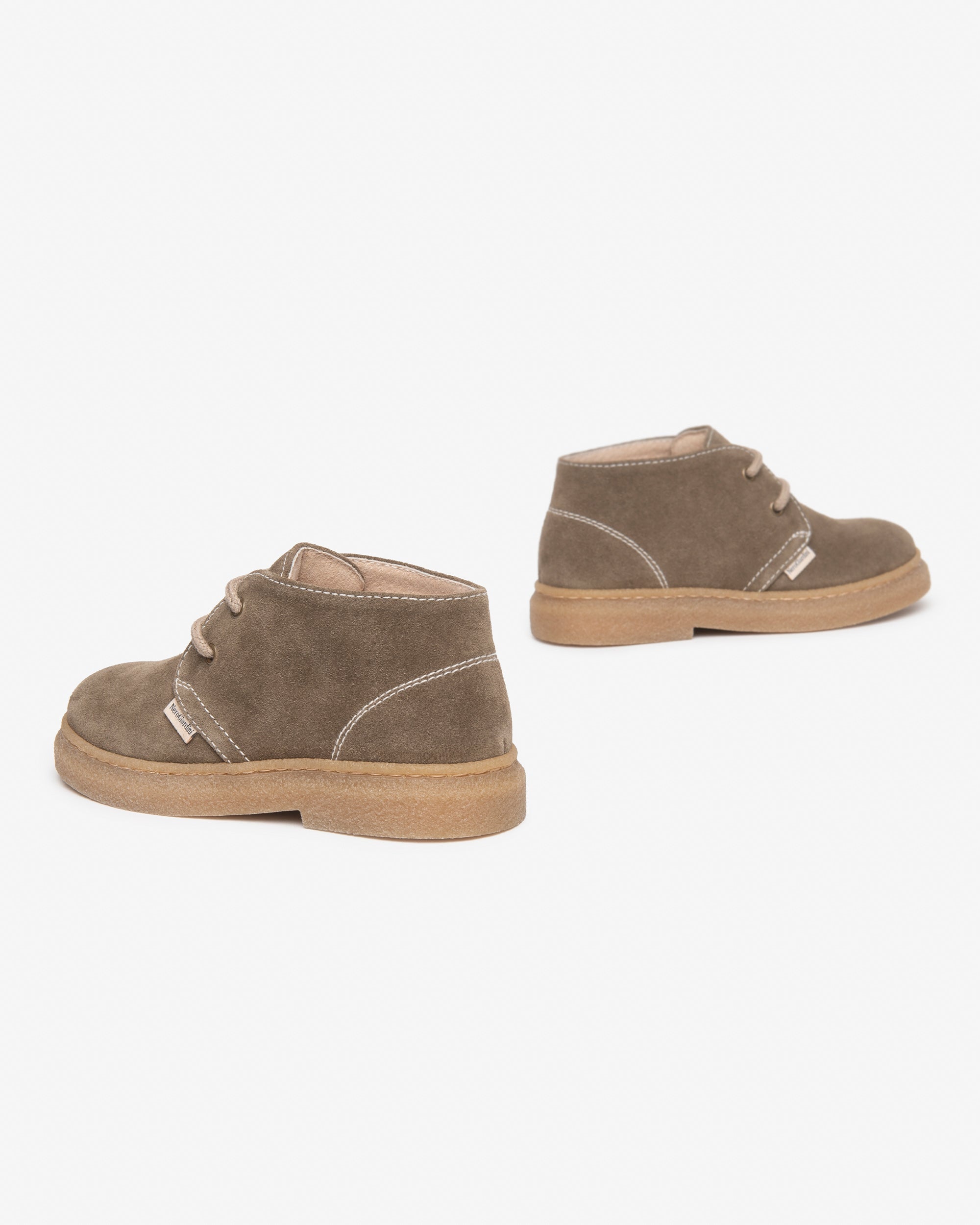 Nerogiardini Boots Junior Garçon Cuir Velours Daim