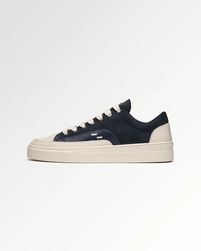 Filling Pieces Riviera Suede baskets bleu marine suède