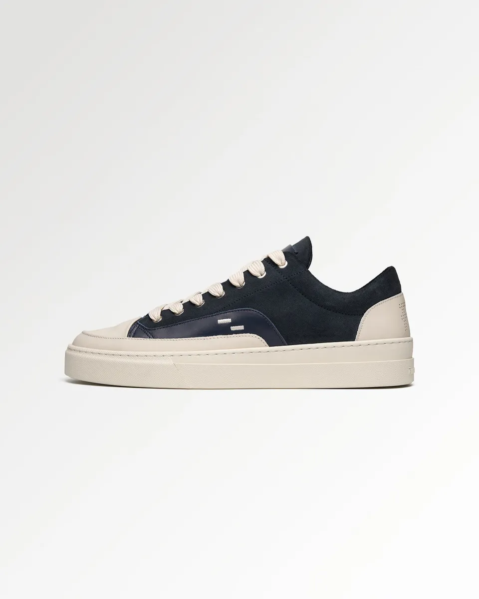 Filling Pieces Riviera Suede baskets bleu marine suède