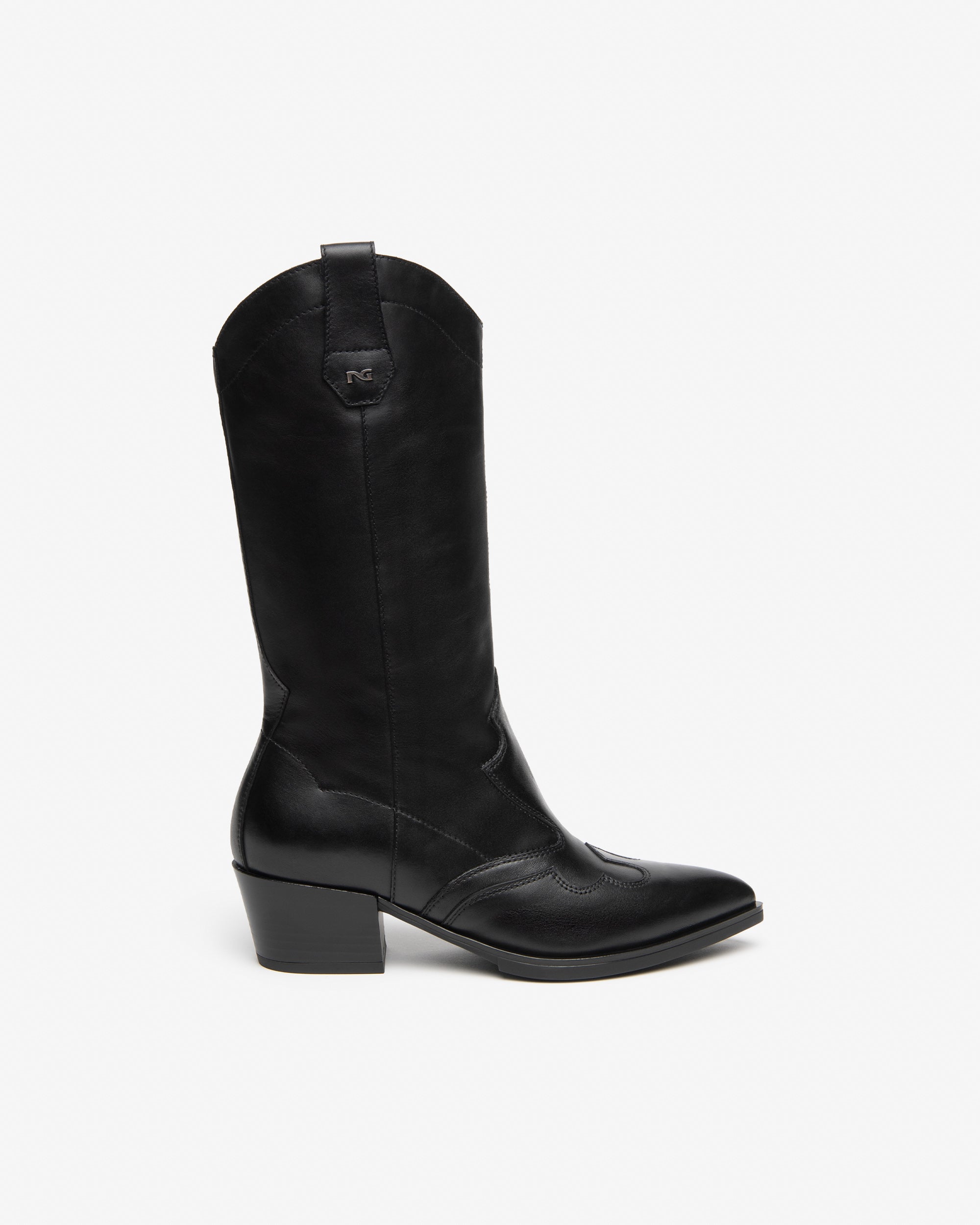 NeroGiardini Bottes botte femme cuir western 50 mm