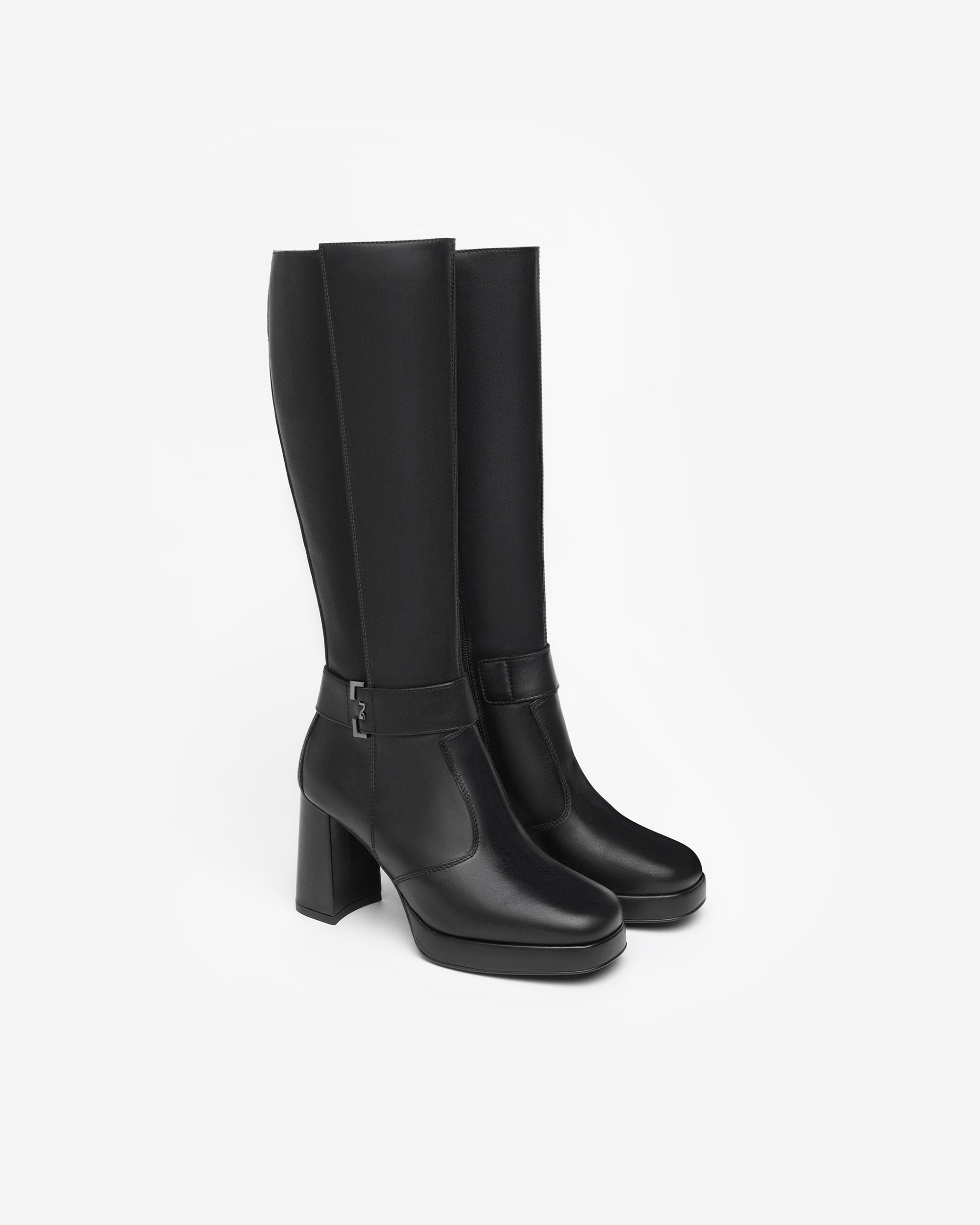 Nerogiardini Bottes Femme Cuir Velours Confort