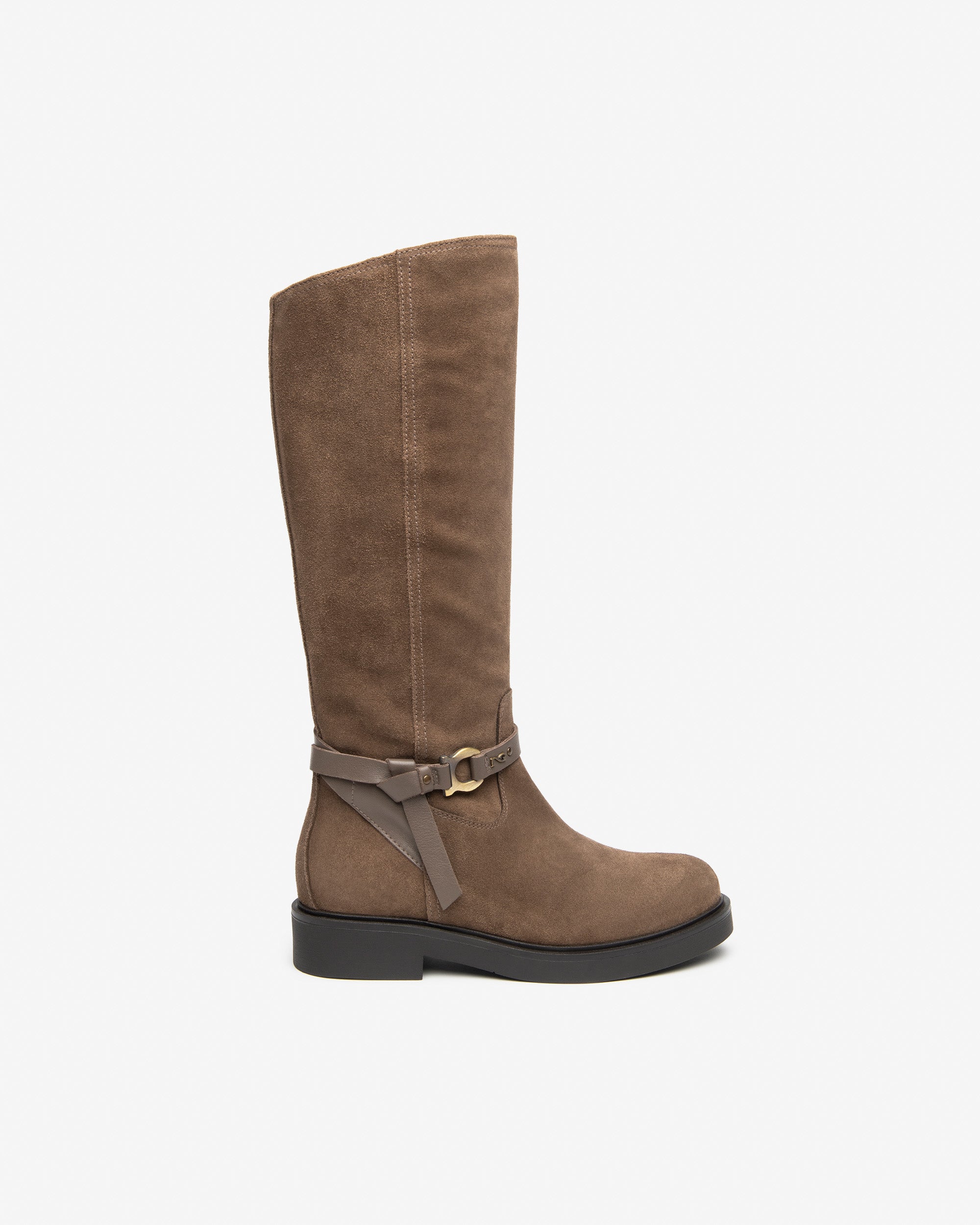 NeroGiardini Bottes Femme Cuir Velours Daim Talon 35 mm