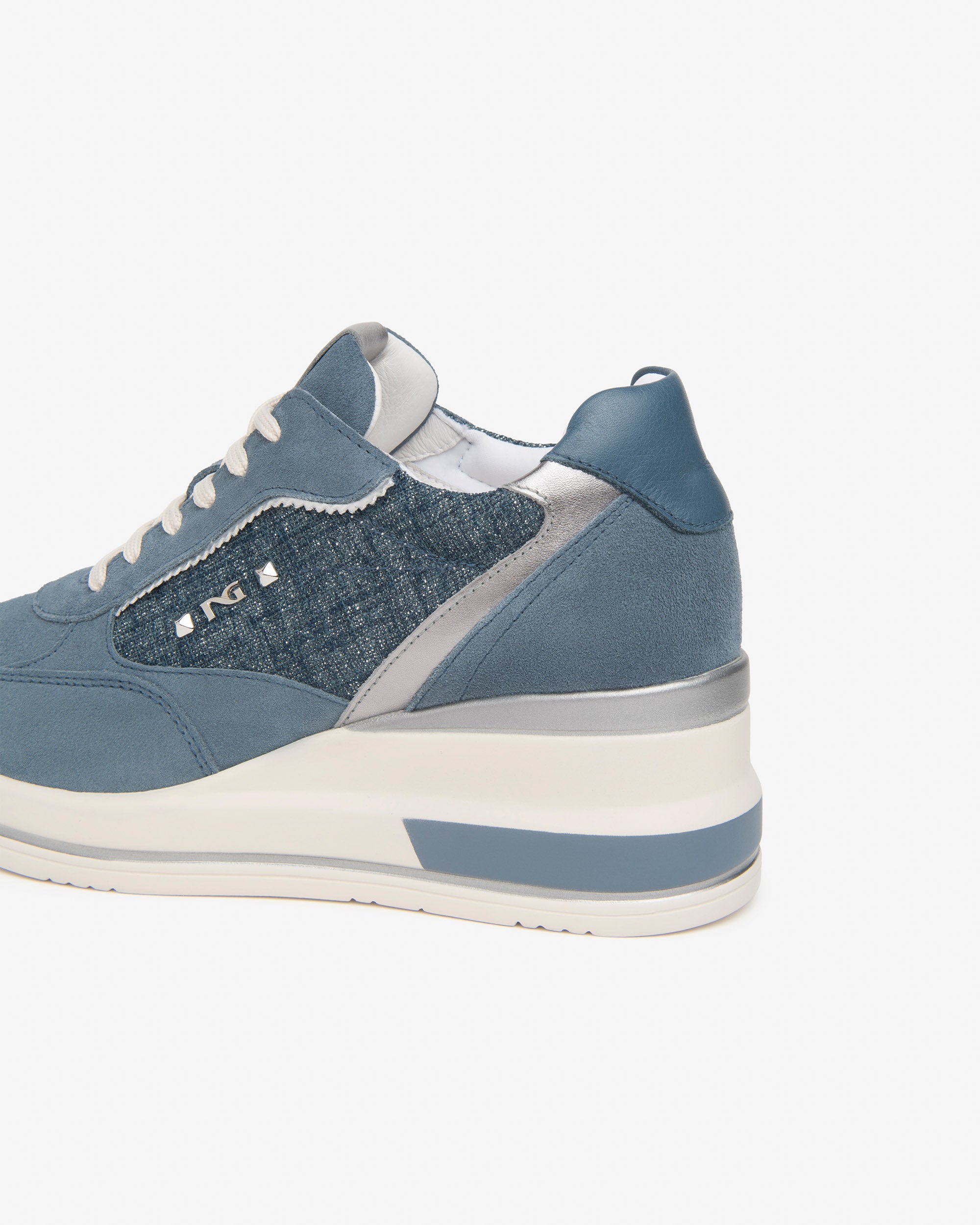 NeroGiardini Sneakers Femme Cuir Tissu - Confort Quotidien