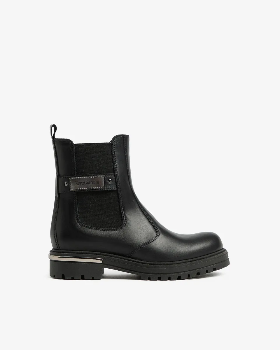 NeroGiardini Bottines teen fille cuir hiver