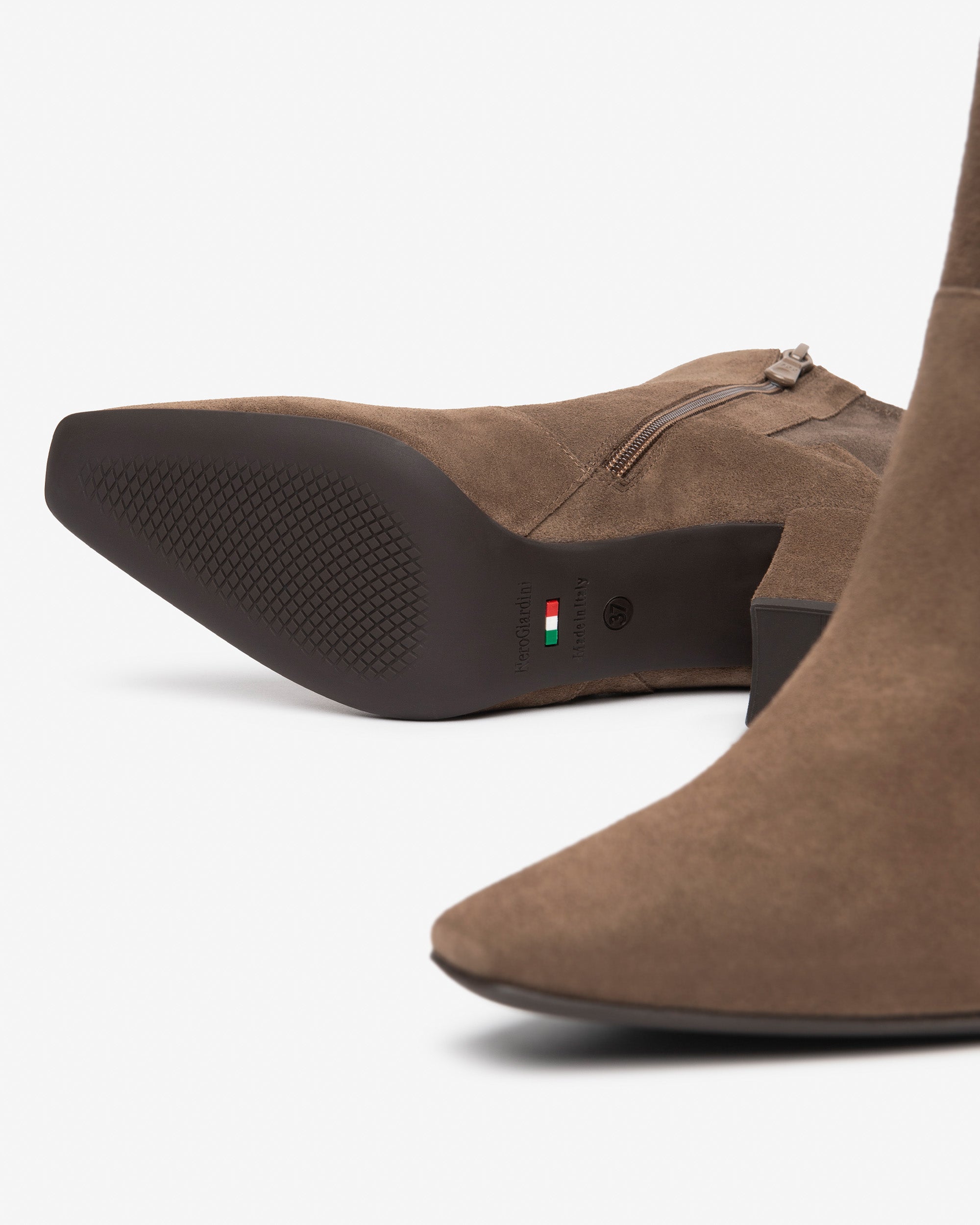 NeroGiardini Bottines femme boots daim talon 75 mm