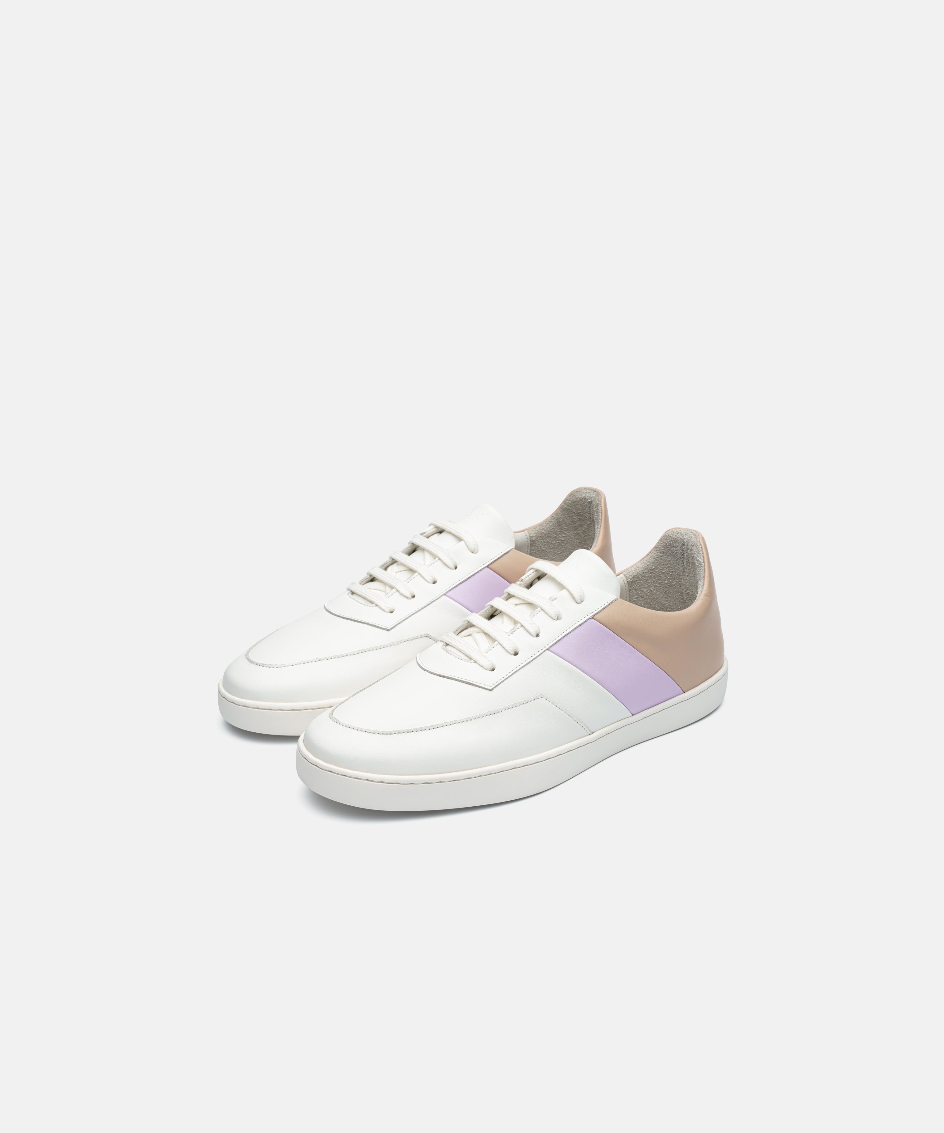 Jak Atlas Low II sneakers cuir nude lilas