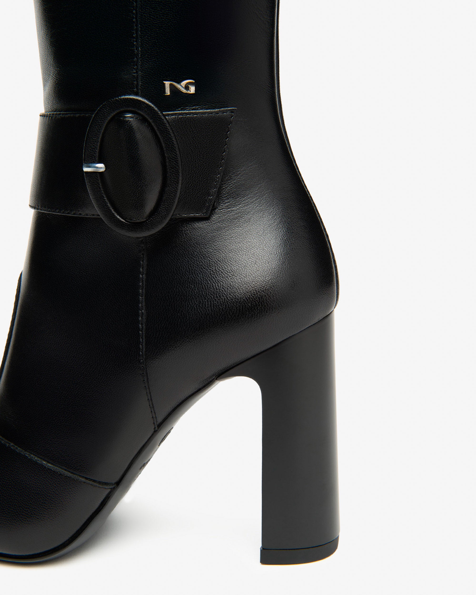 NeroGiardini Bottes Femme Cuir 38 Talon 95 mm Zip