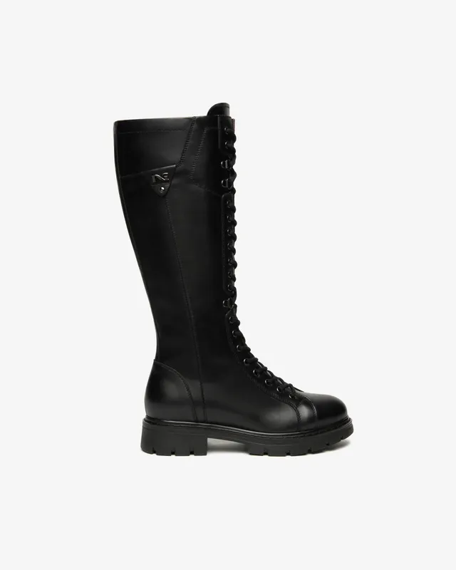 Nerogiardini Bottes Femme Cuir Bottes Made in Italy Confort