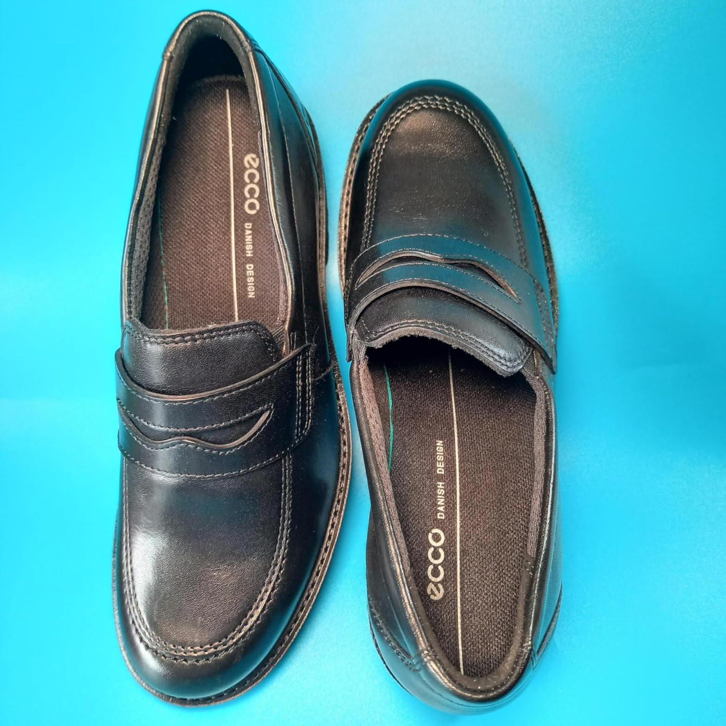 ECCO Elaina mocassin femme bleu marine élastique