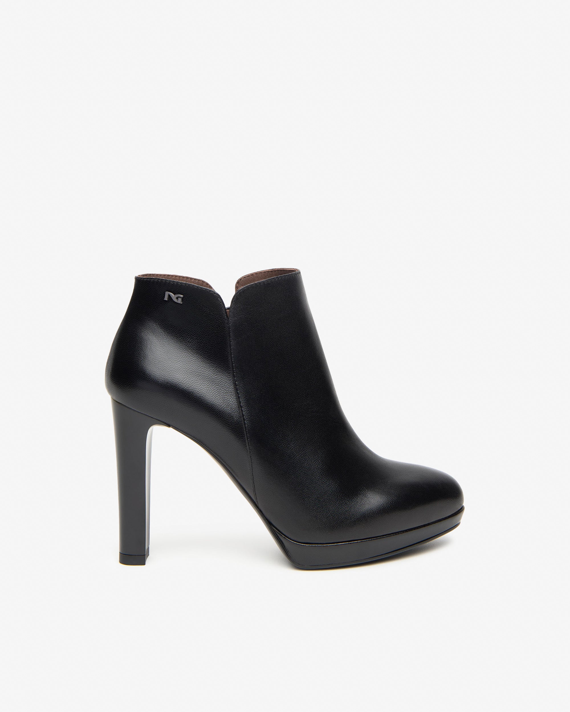 NeroGiardini Bottines Femme Cuir Talon Bloc 100 mm