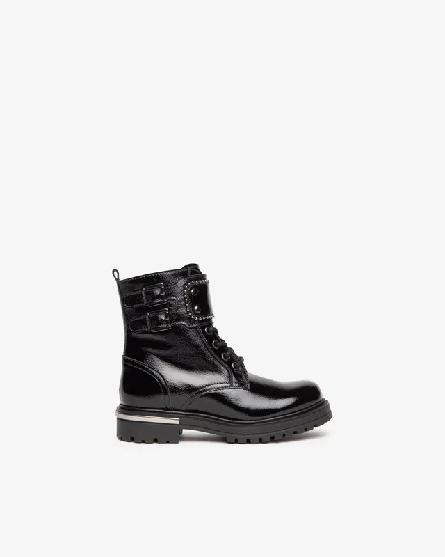 NeroGiardini Bottines Teens Fille Vernis à Lacets