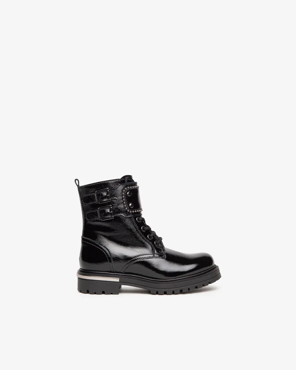 NeroGiardini Bottines Teens Fille Vernis à Lacets
