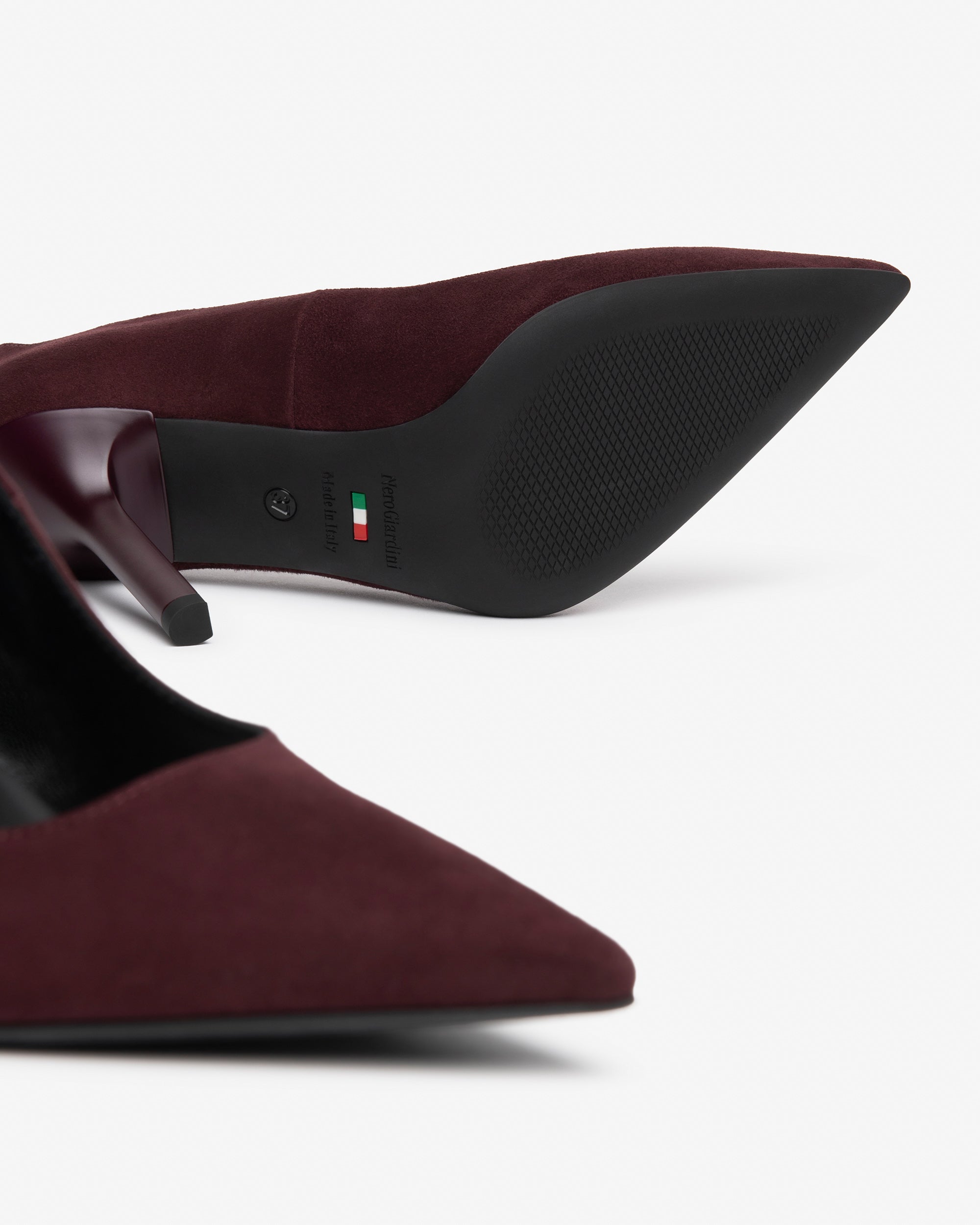 NeroGiardini Escarpins Femme Cuir Velours Talon 95 mm