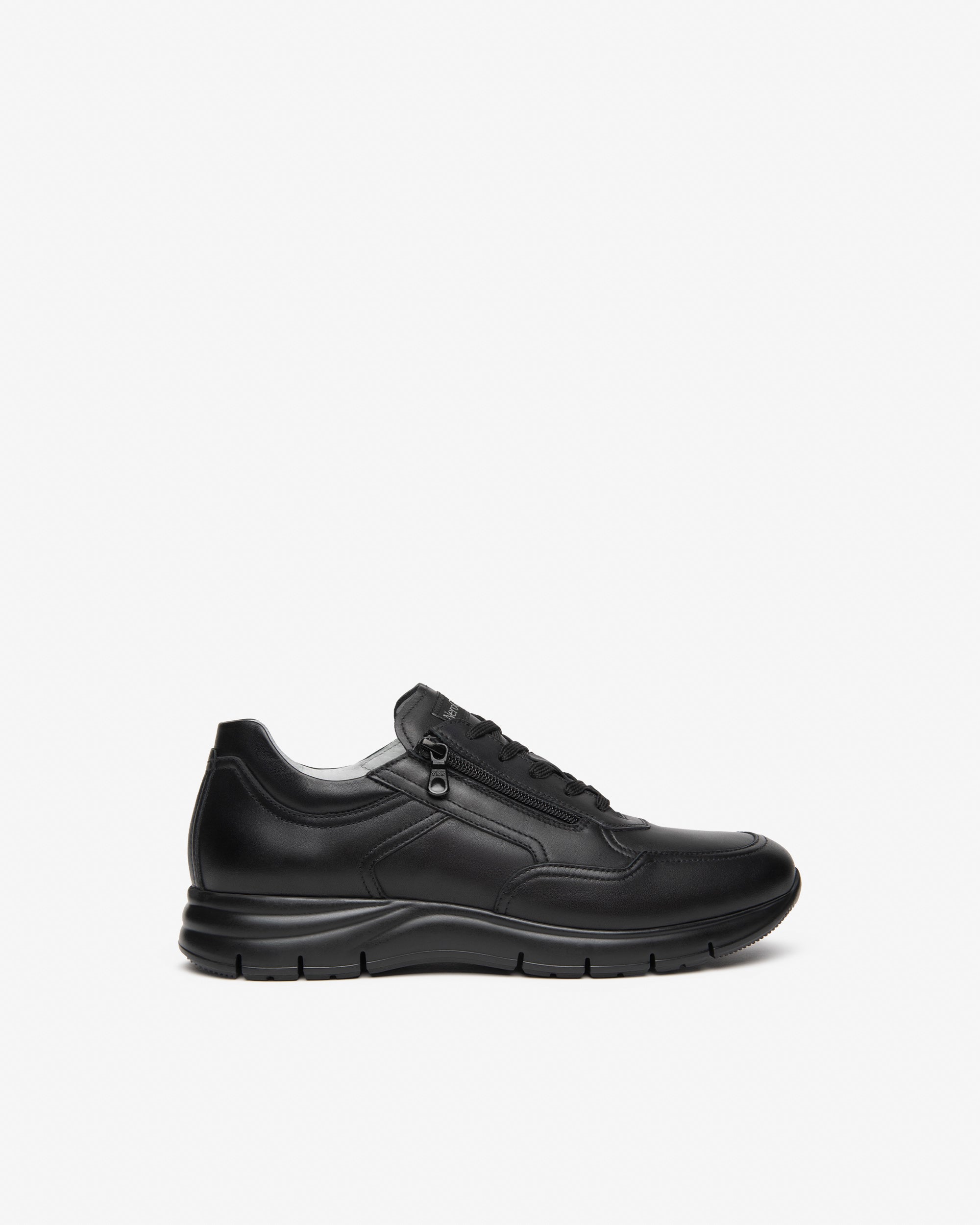 NeroGiardini Sneakers Homme Cuir Baskets Zip Latéral