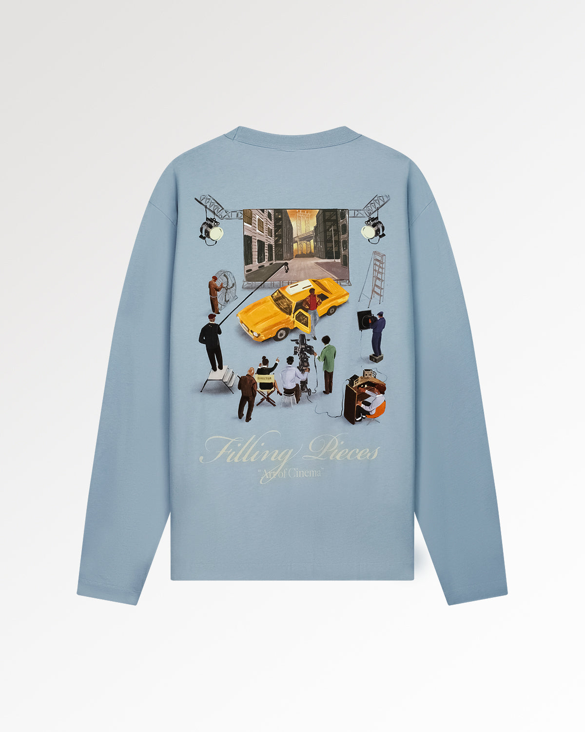 Filling Pieces Film Set T-shirt manche longue bleu céleste coton bio