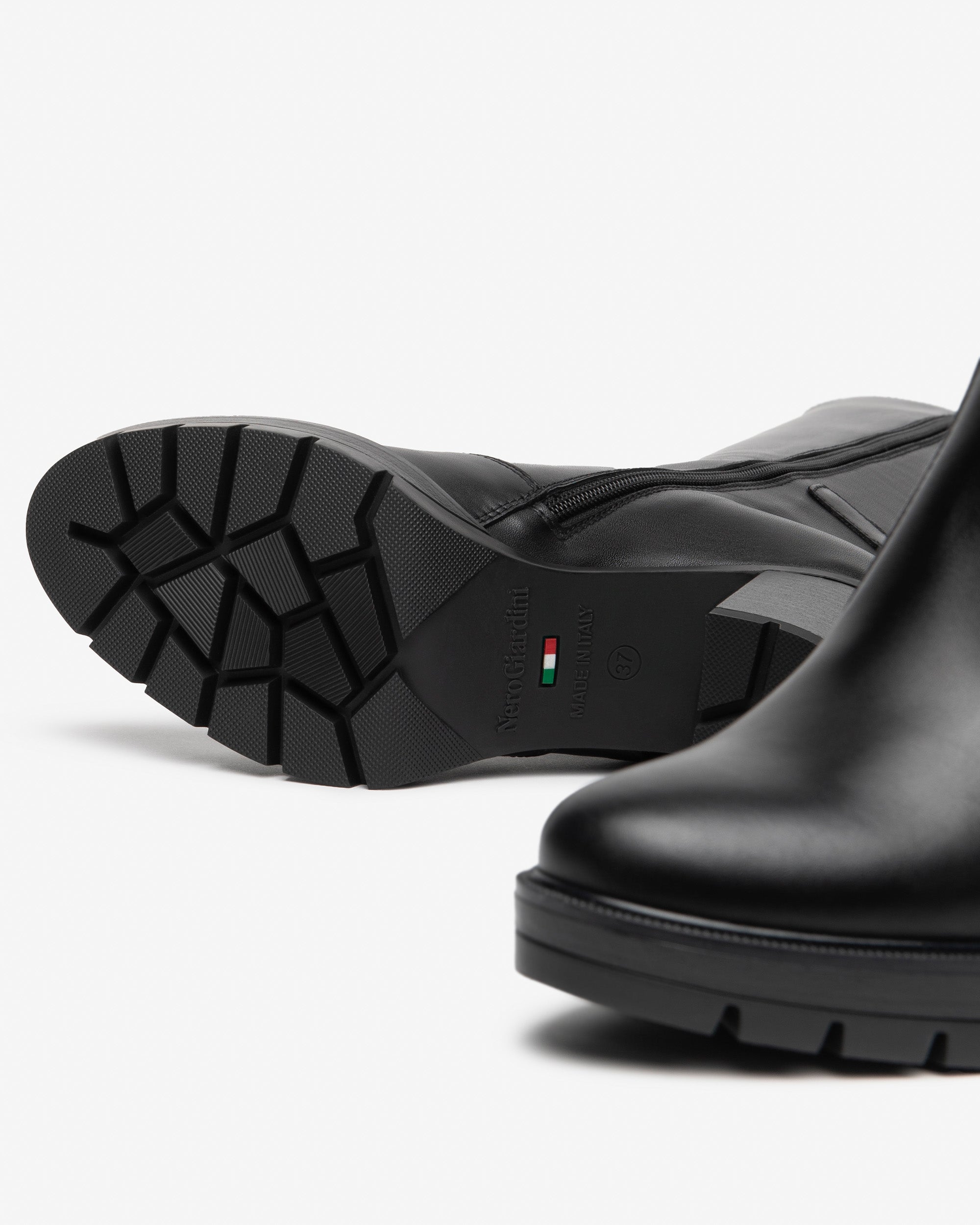 NeroGiardini Bottes bottes femme cuir talon 80mm 38