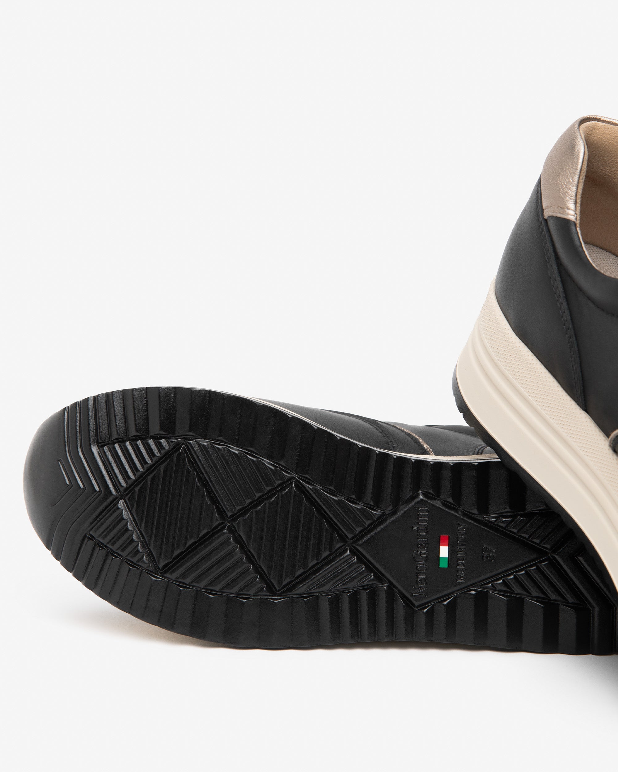 NeroGiardini Sneakers Femme Cuir Plateforme 45 mm