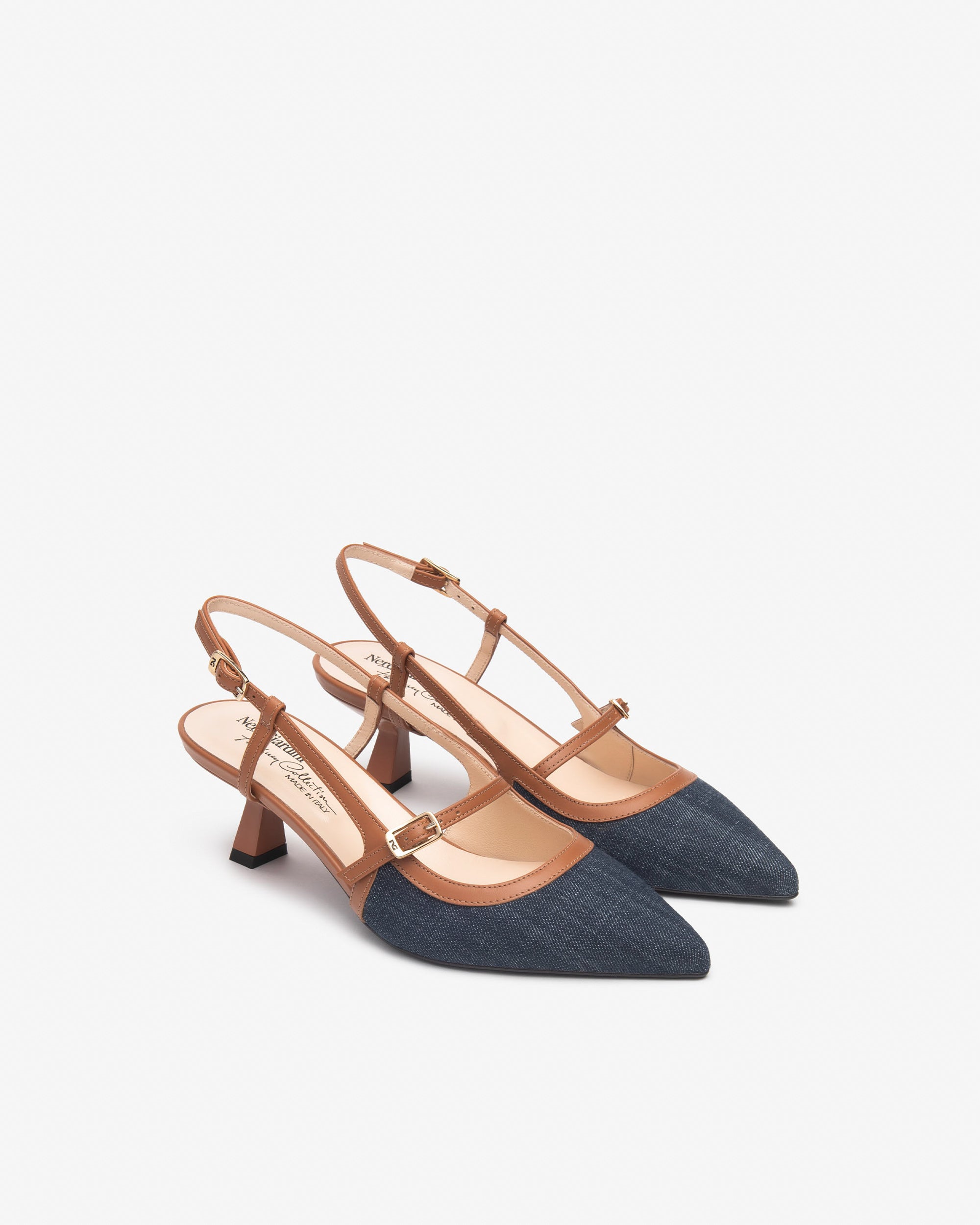 Nerogiardini Slingbacks Femme Cuir Tissu Bureau