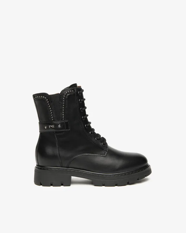 NeroGiardini Bottines Motardes Femme en Cuir boots cuir