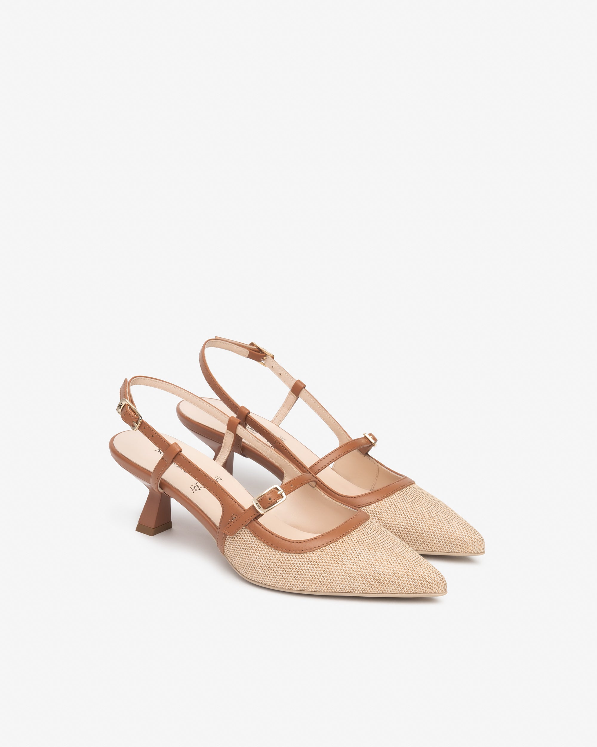 NeroGiardini Slingbacks Femme Slingbacks Cuir et Tissu