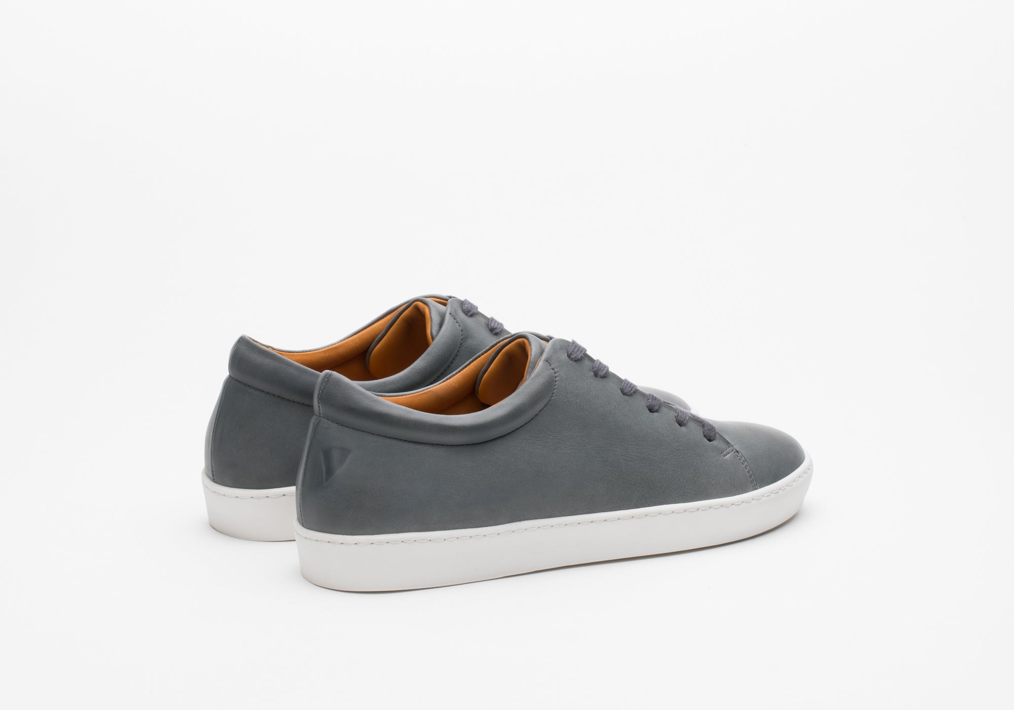 JAK Royal Grey V.L. baskets cuir gris