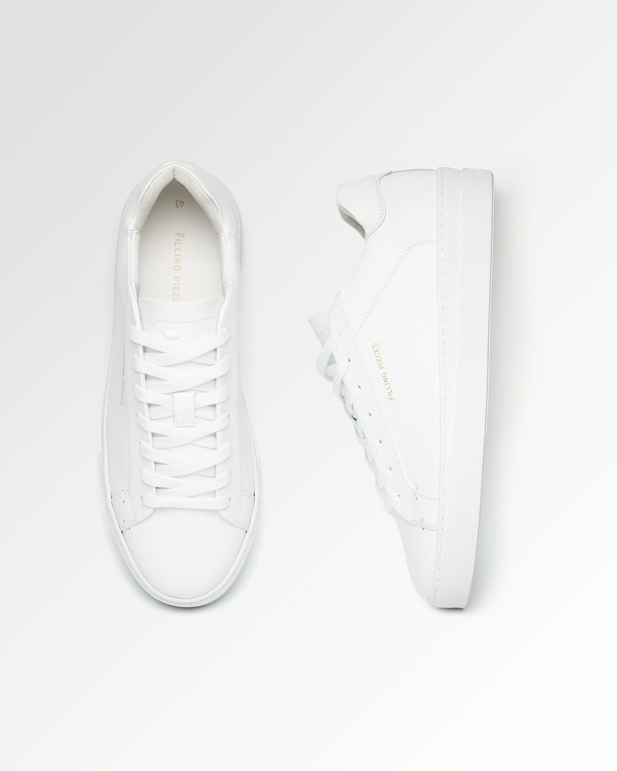 Filling Pieces Tiebreak Core sneakers cuir All White homme