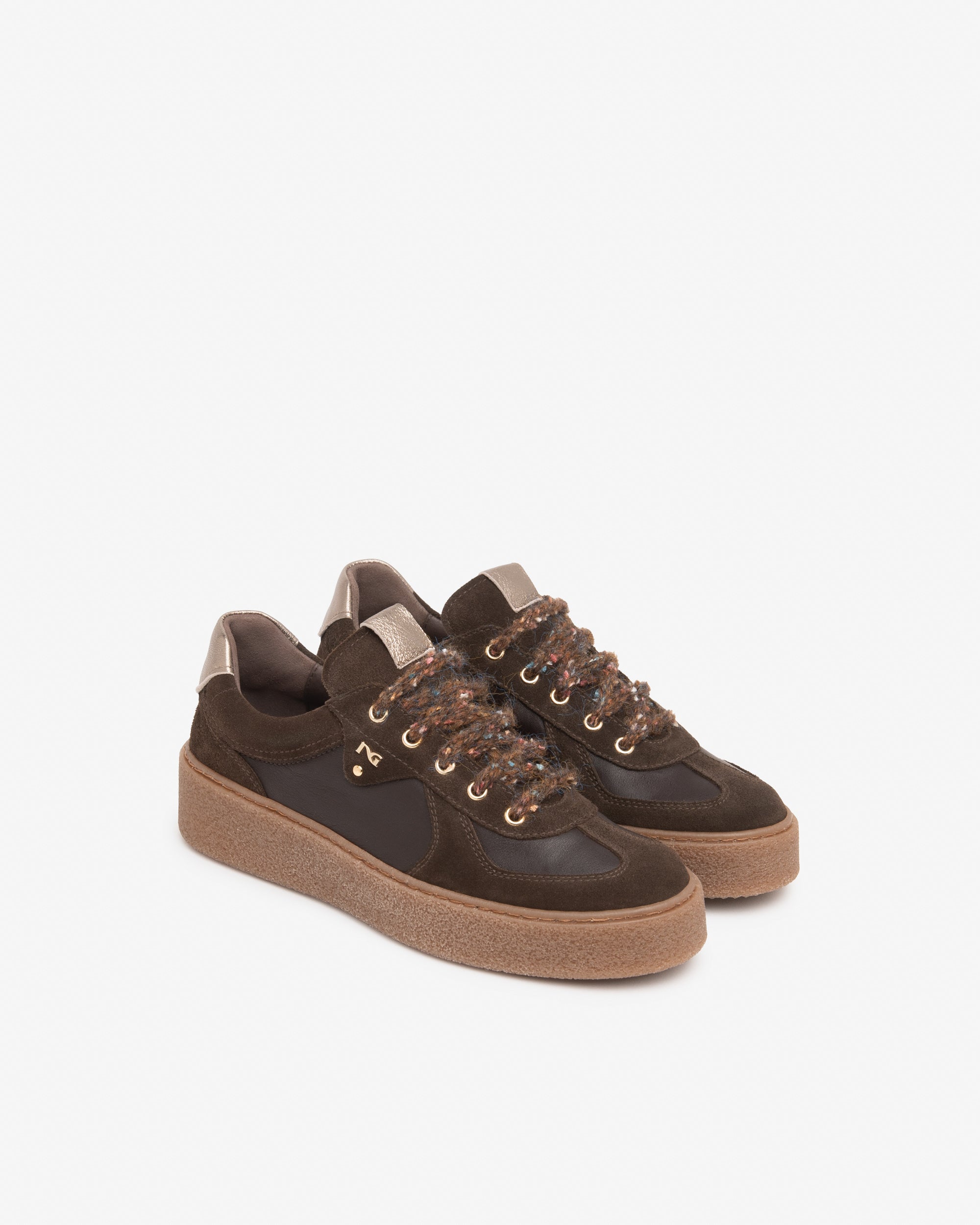 NeroGiardini Sneakers Cuir Daim Femme Semelle 45 mm