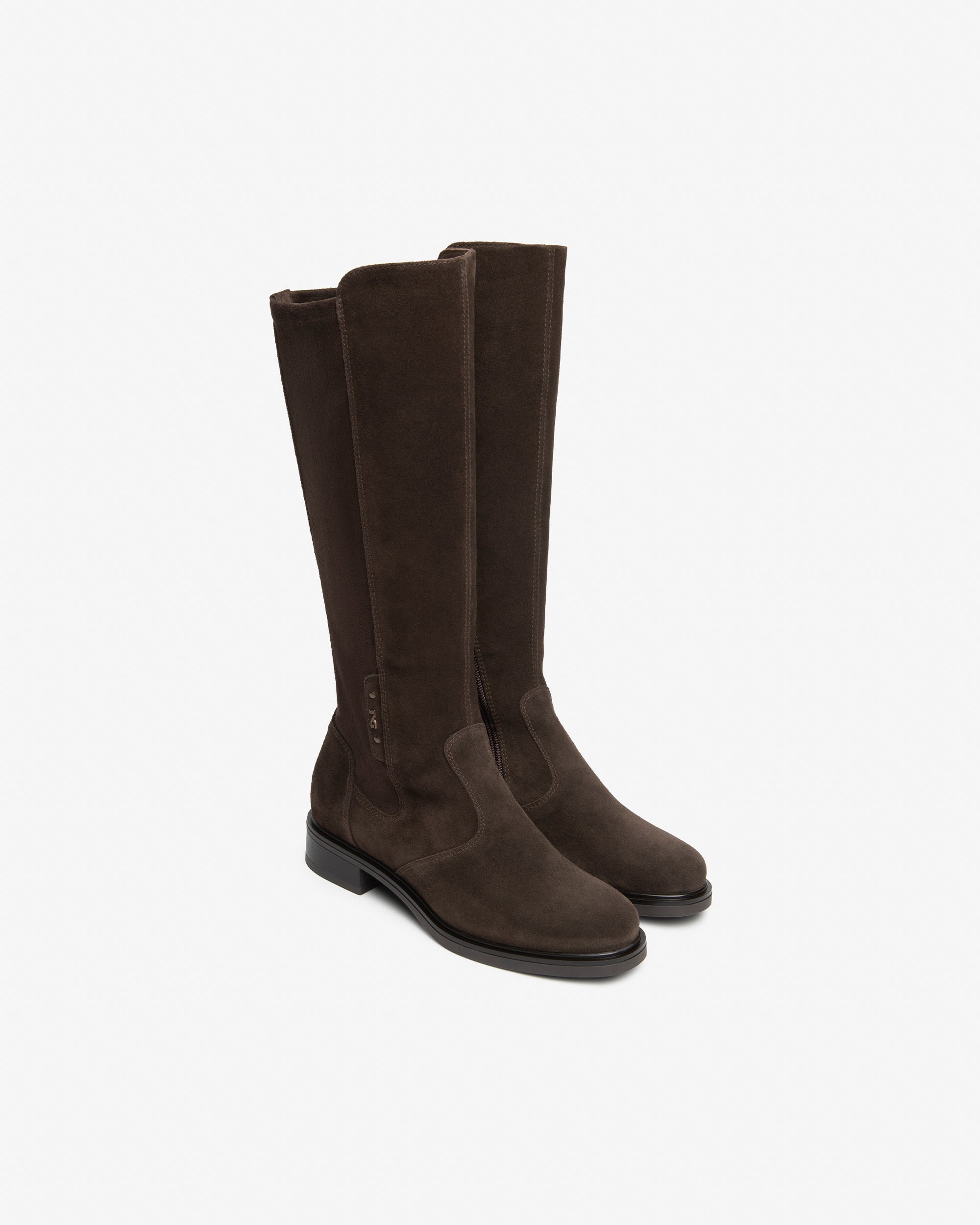 NeroGiardini Bottes Femme Daim Bottes Talon 30 mm