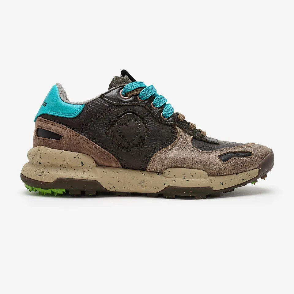 Satorisan Chacrona Pull Up baskets cuir homme Bitter Chocolate