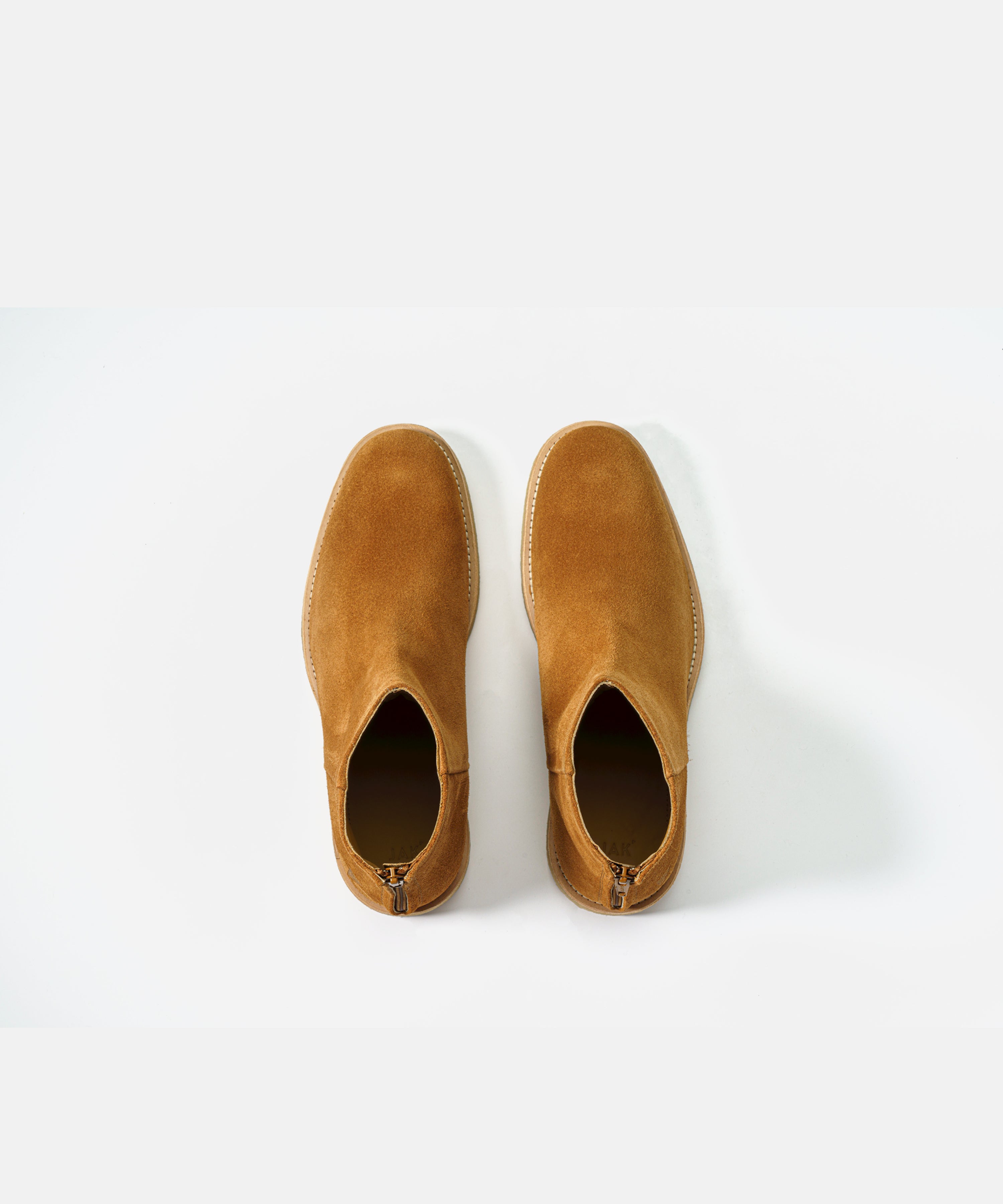 JAK Villa bottines suède camel 43 zip unisexe