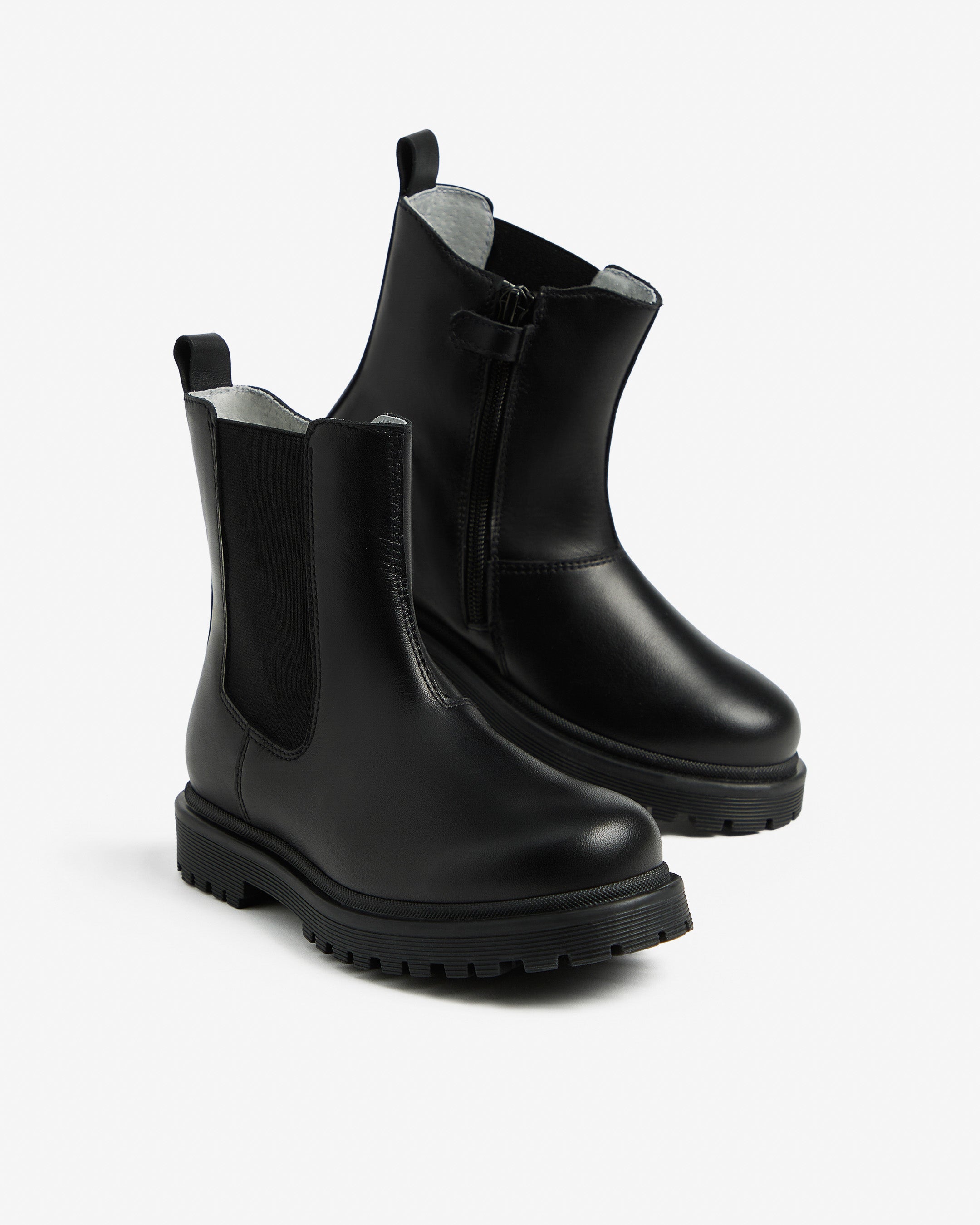 Nerogiardini Bottines Fille Cuir Teen Semelle Légère