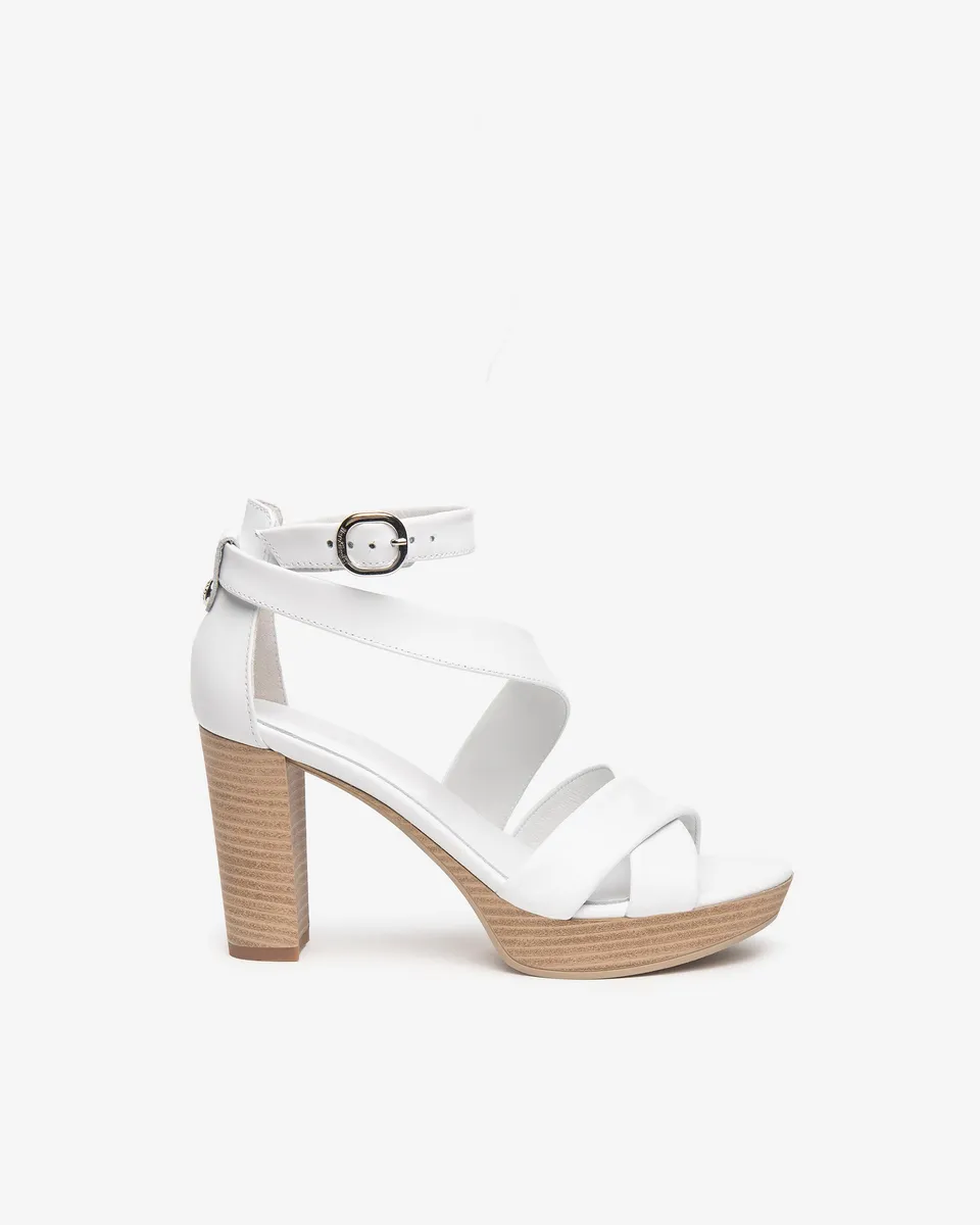 NeroGiardini Sandales Cuir Sandales Femme Talon 9 cm