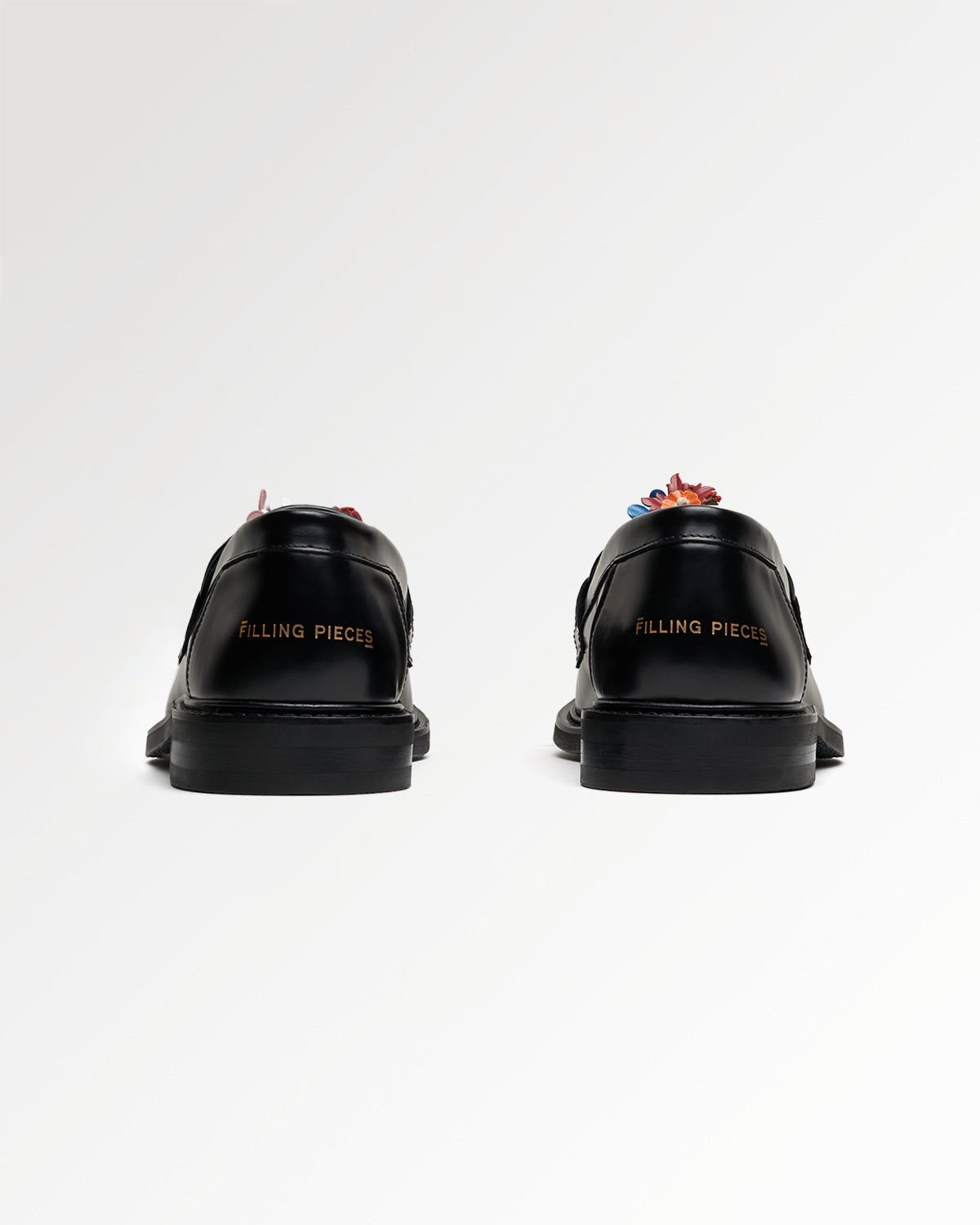 Filling Pieces Loafer Bouquet mocassins noirs cuir nappa