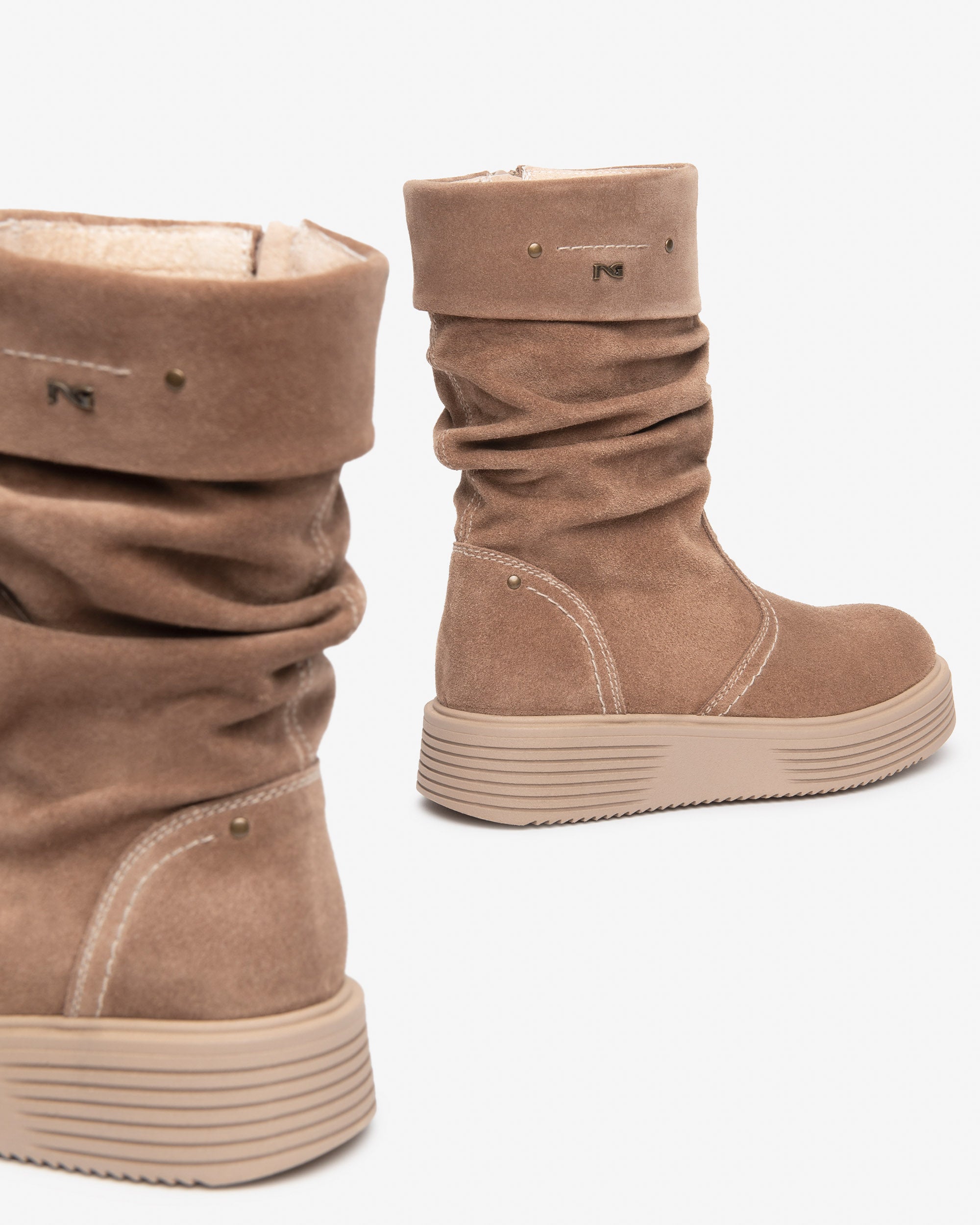 NeroGiardini Bottes Fille Cuir Velours Zip Pointure 34