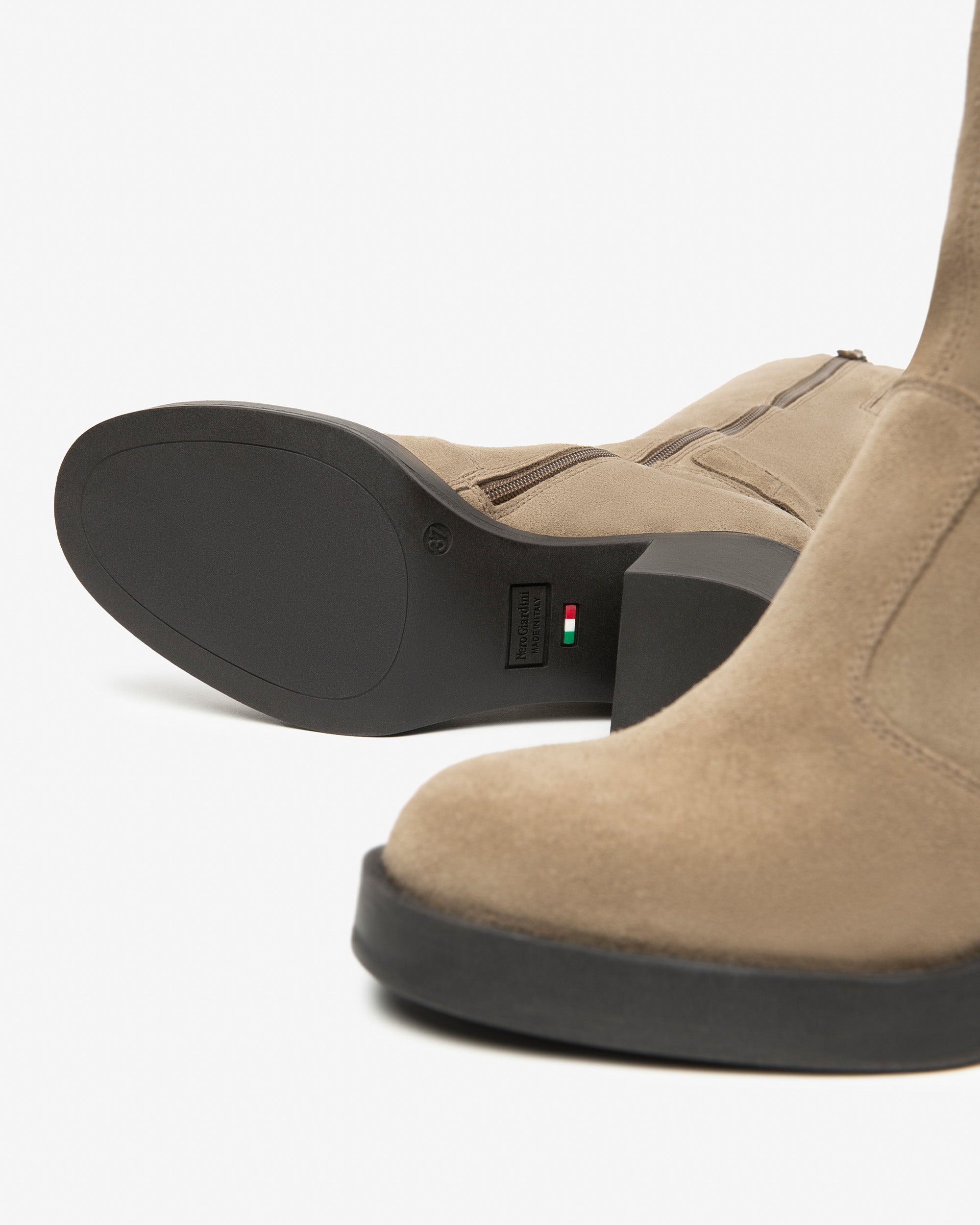 NeroGiardini Bottes Bottes Cuir Velours Femme 38