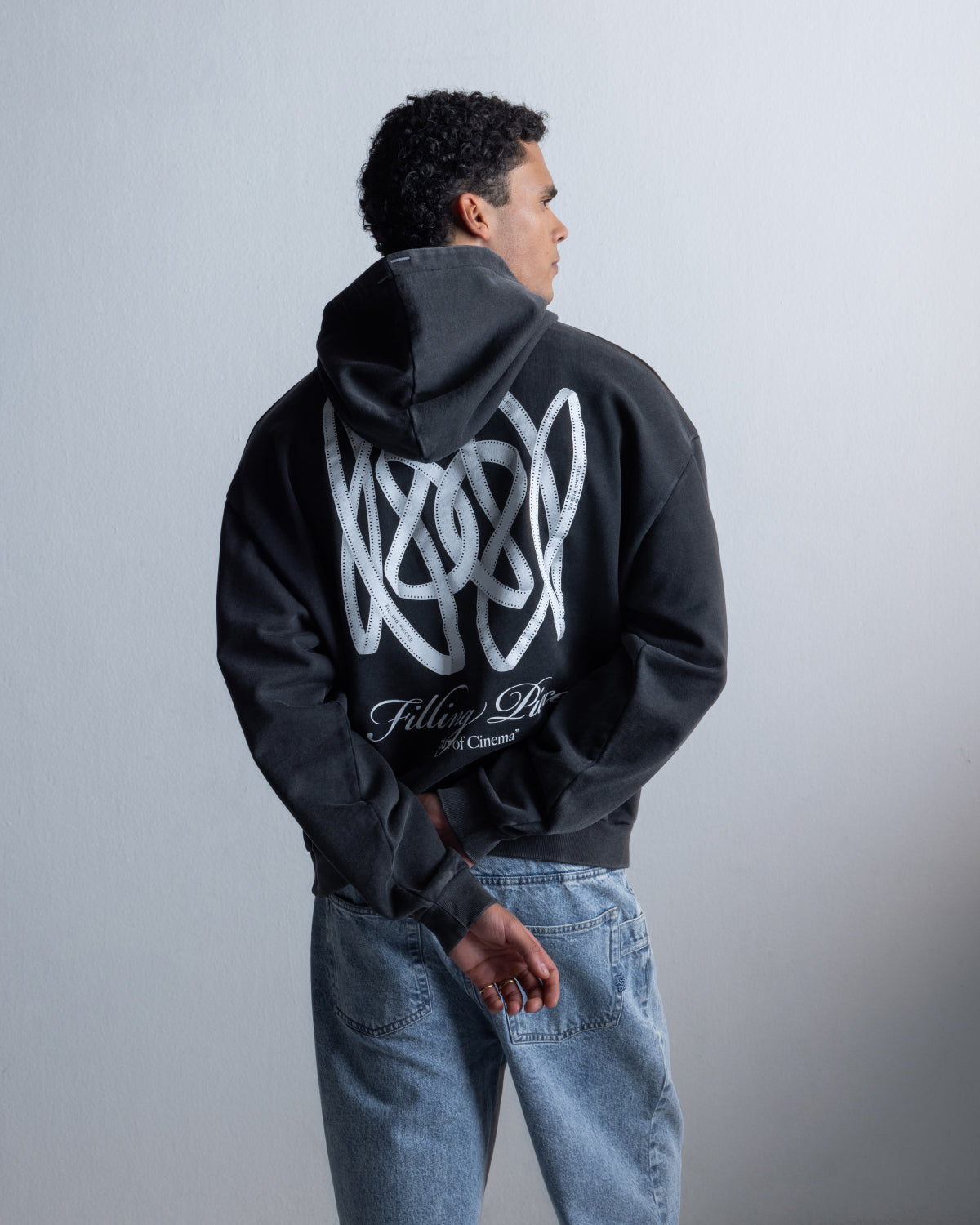 Filling Pieces Hoodie Boxy Film Strip sweat noir vintage